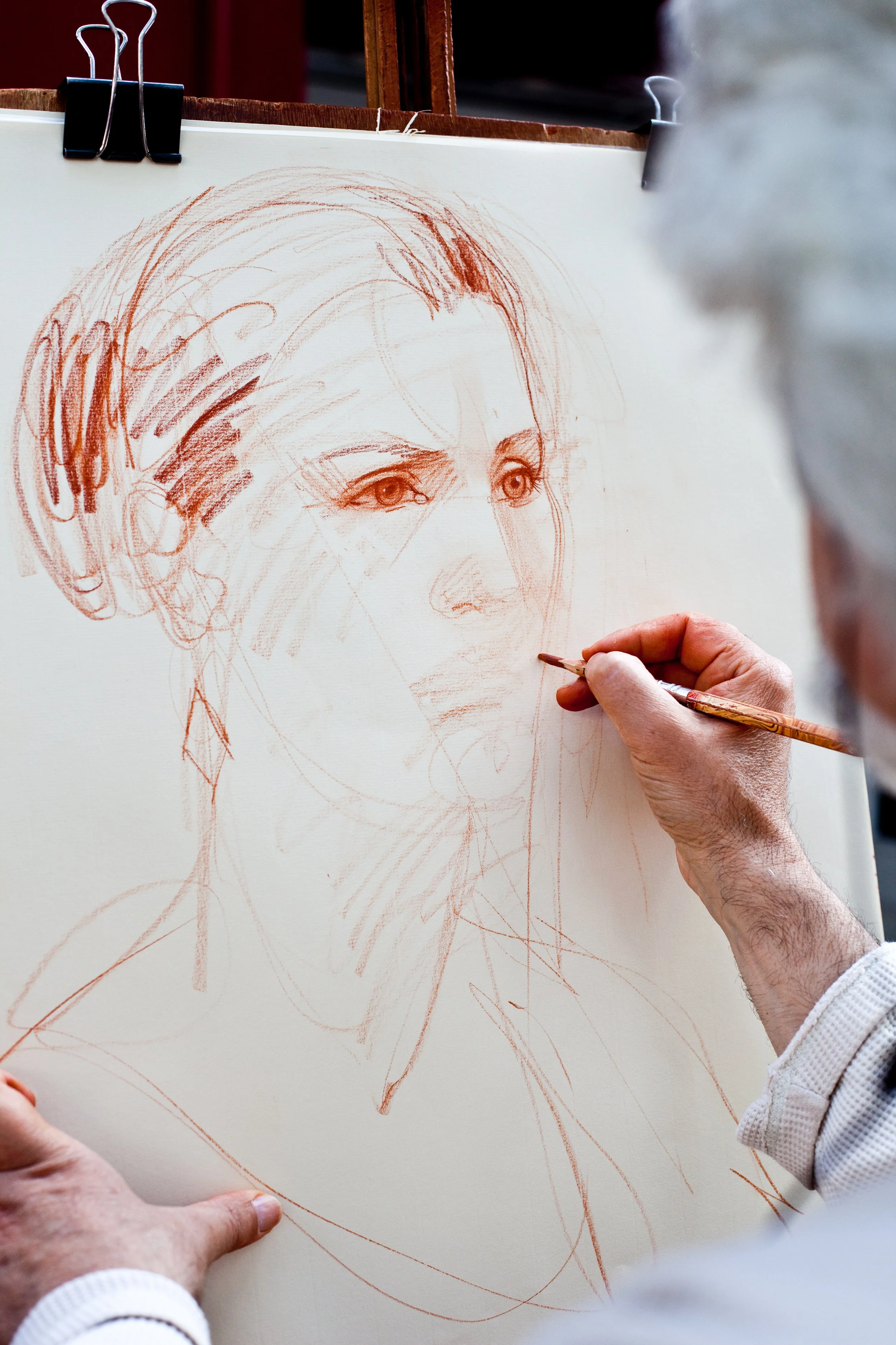 Portrait artist at Place du Tertre, Montmartre