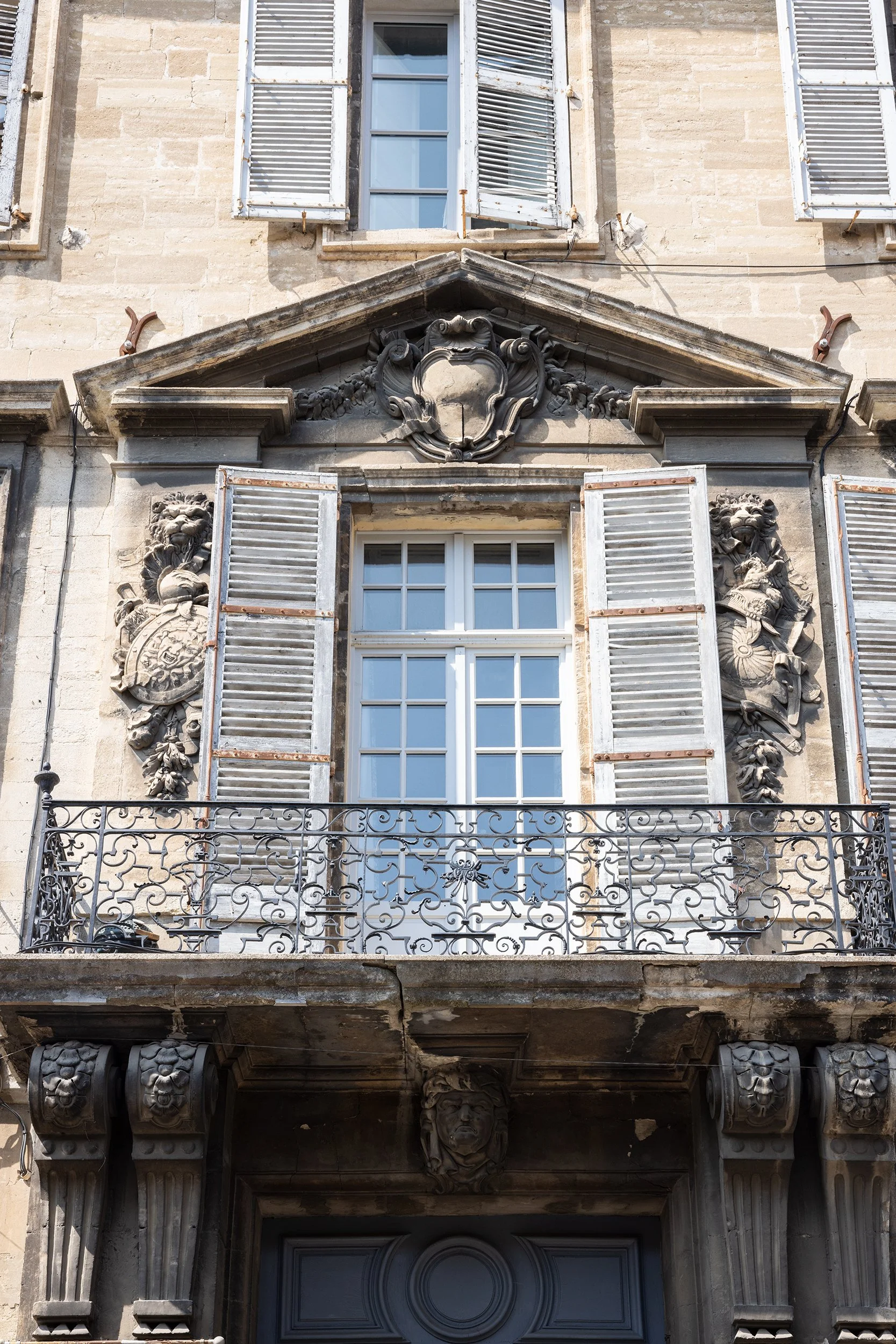 The facade of Hotel des Taillades, Avignon