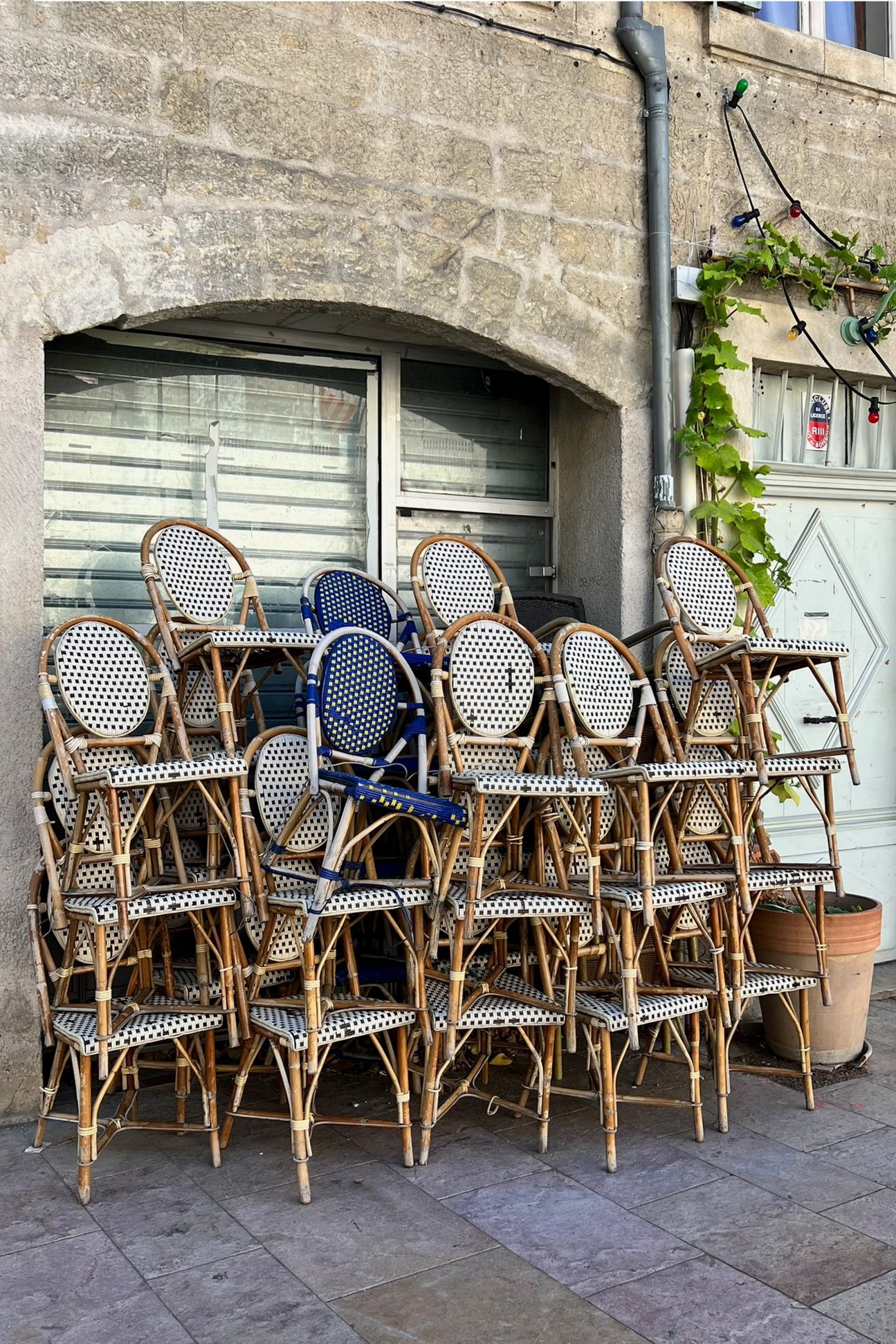 Bistro chairs in Avignon