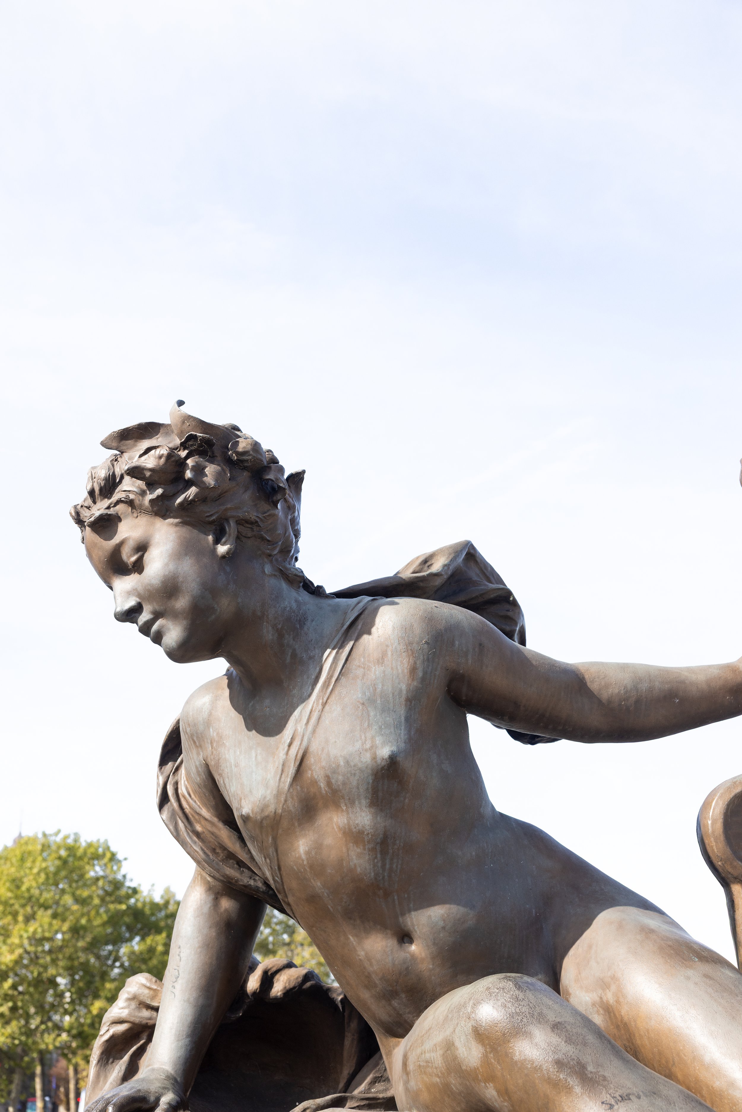 Sculpture on the Pont Alexandre III bridge, Paris