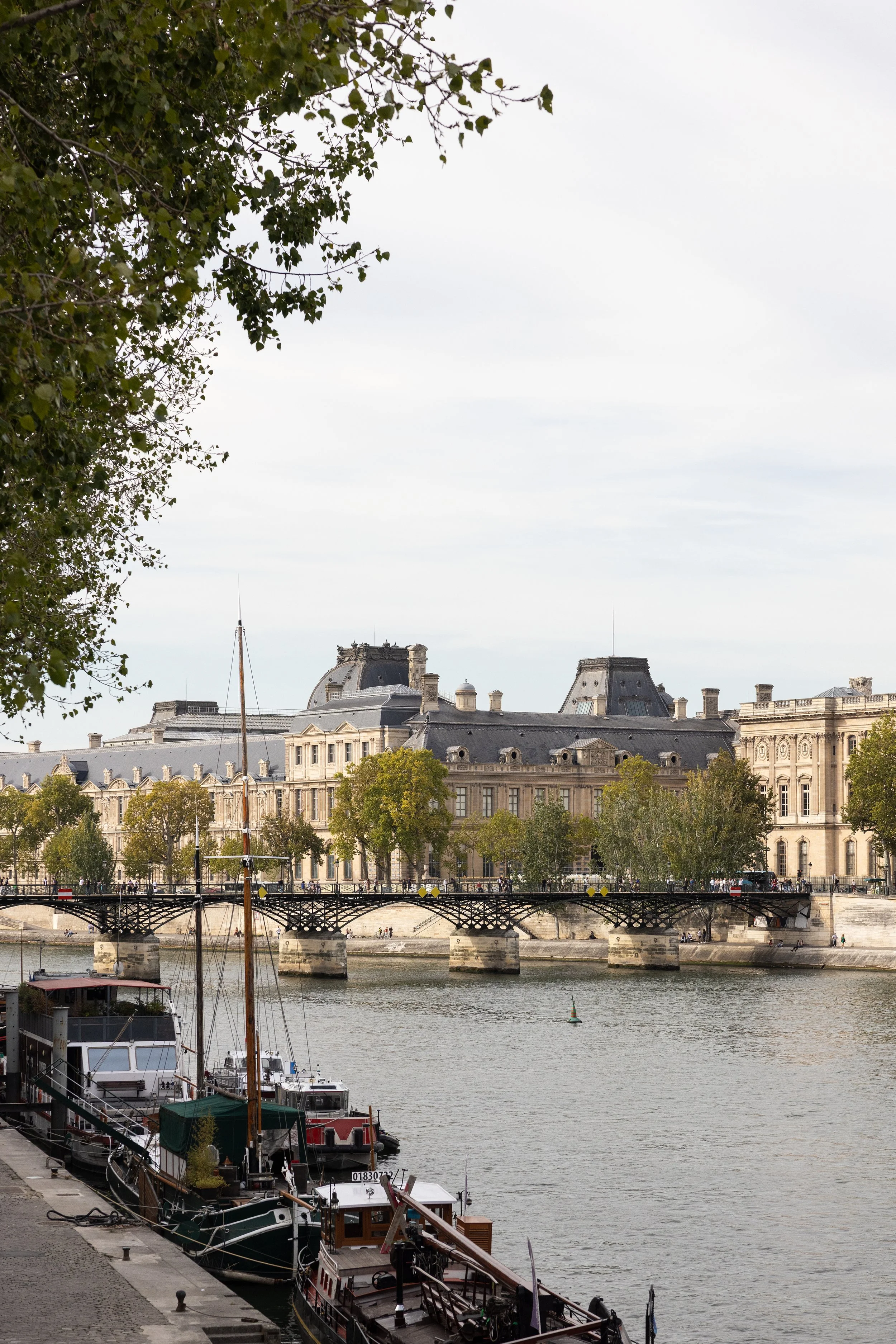 The Louvre Museum as seen from the Banks of the Seine