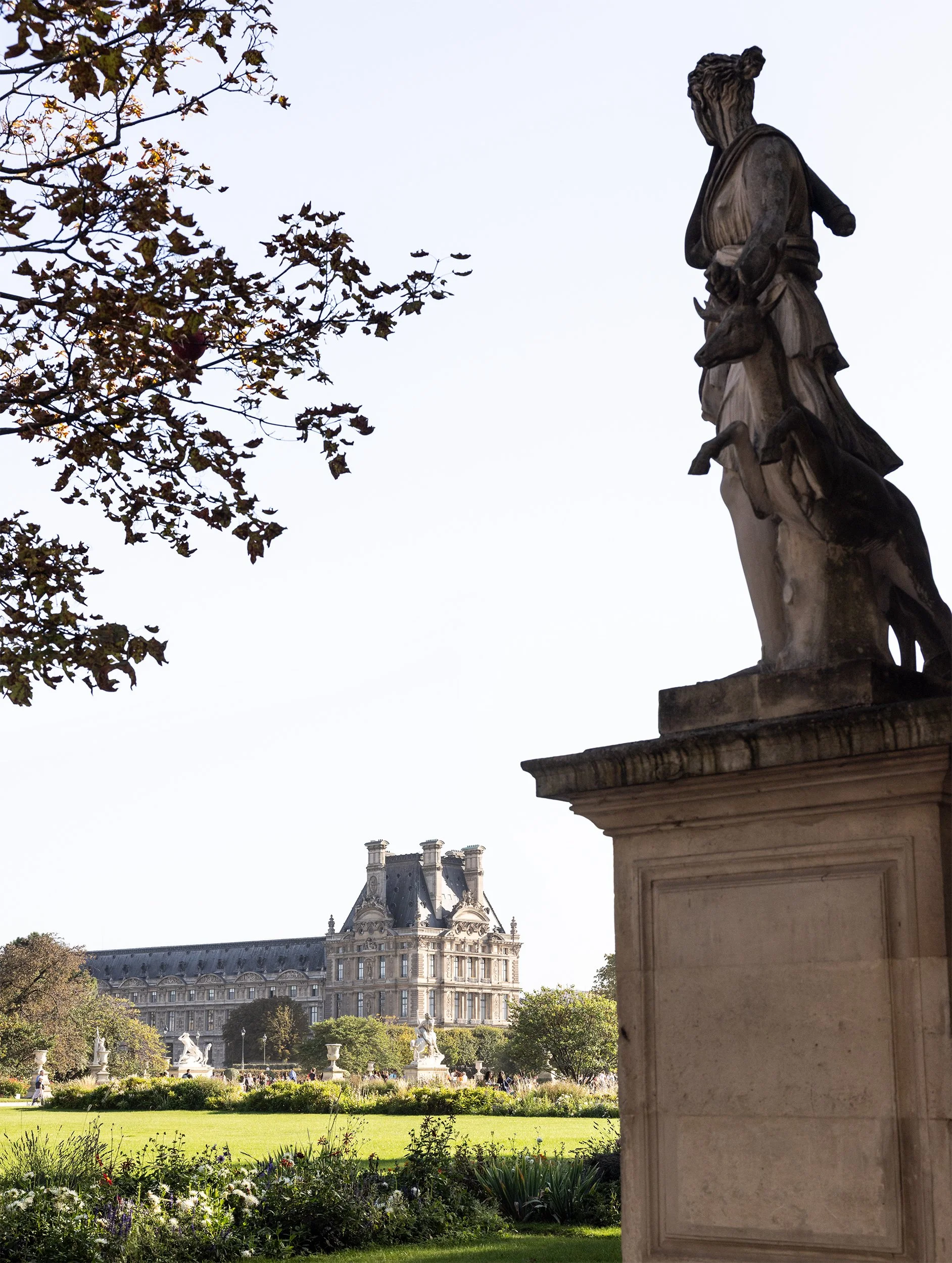 Statue Diane à la biche by Guillaume Coustou the Elder at the Tuileries Gardens