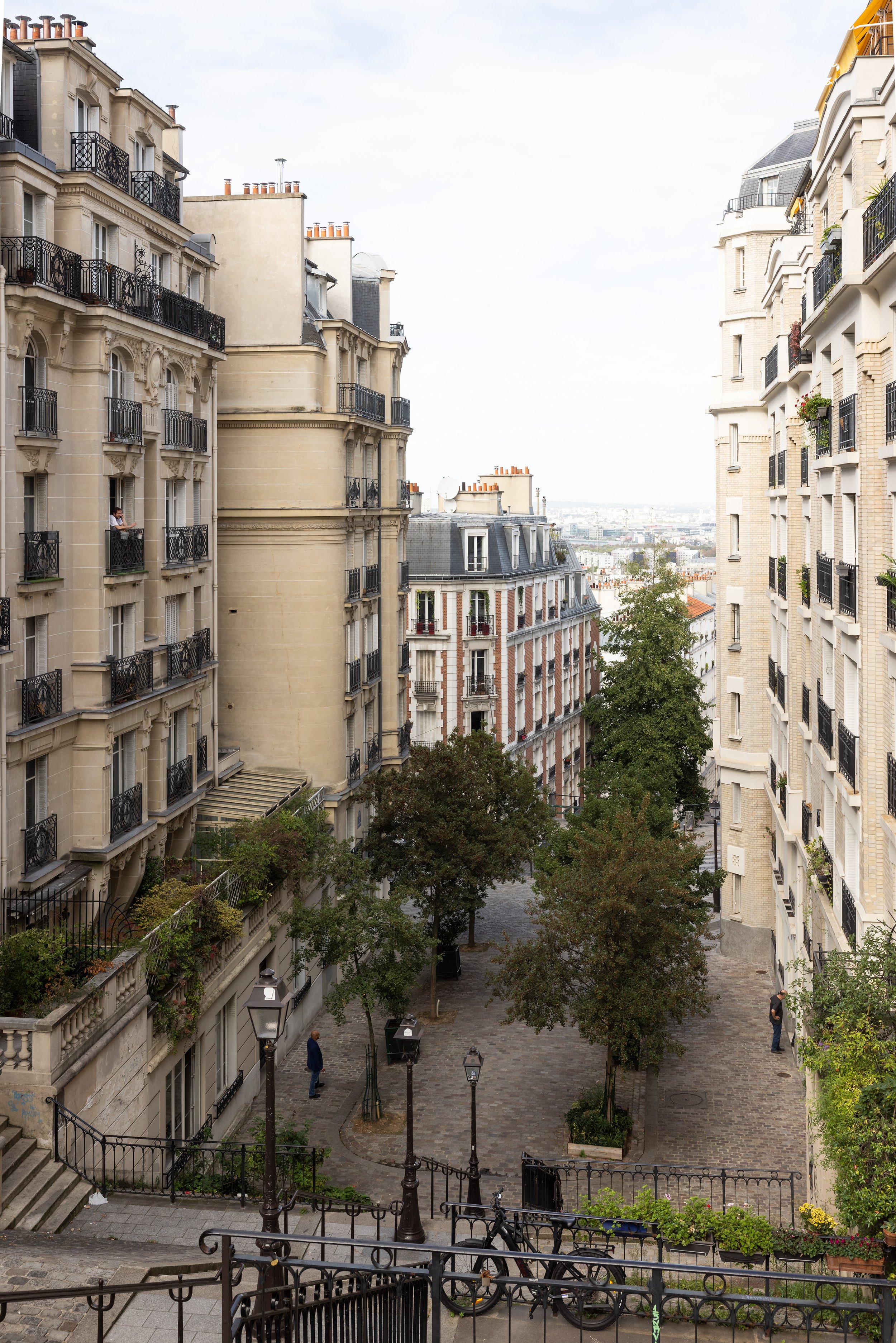 Rue du Mont Cenis stairway in Montmartre