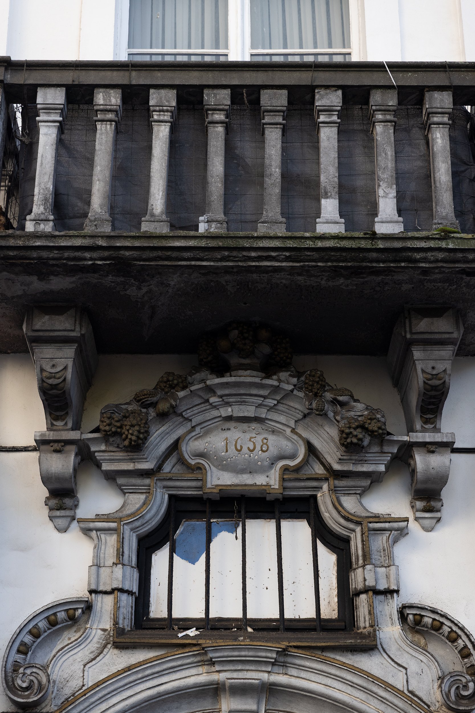 Baroque doorway, Grand Place, Brussels