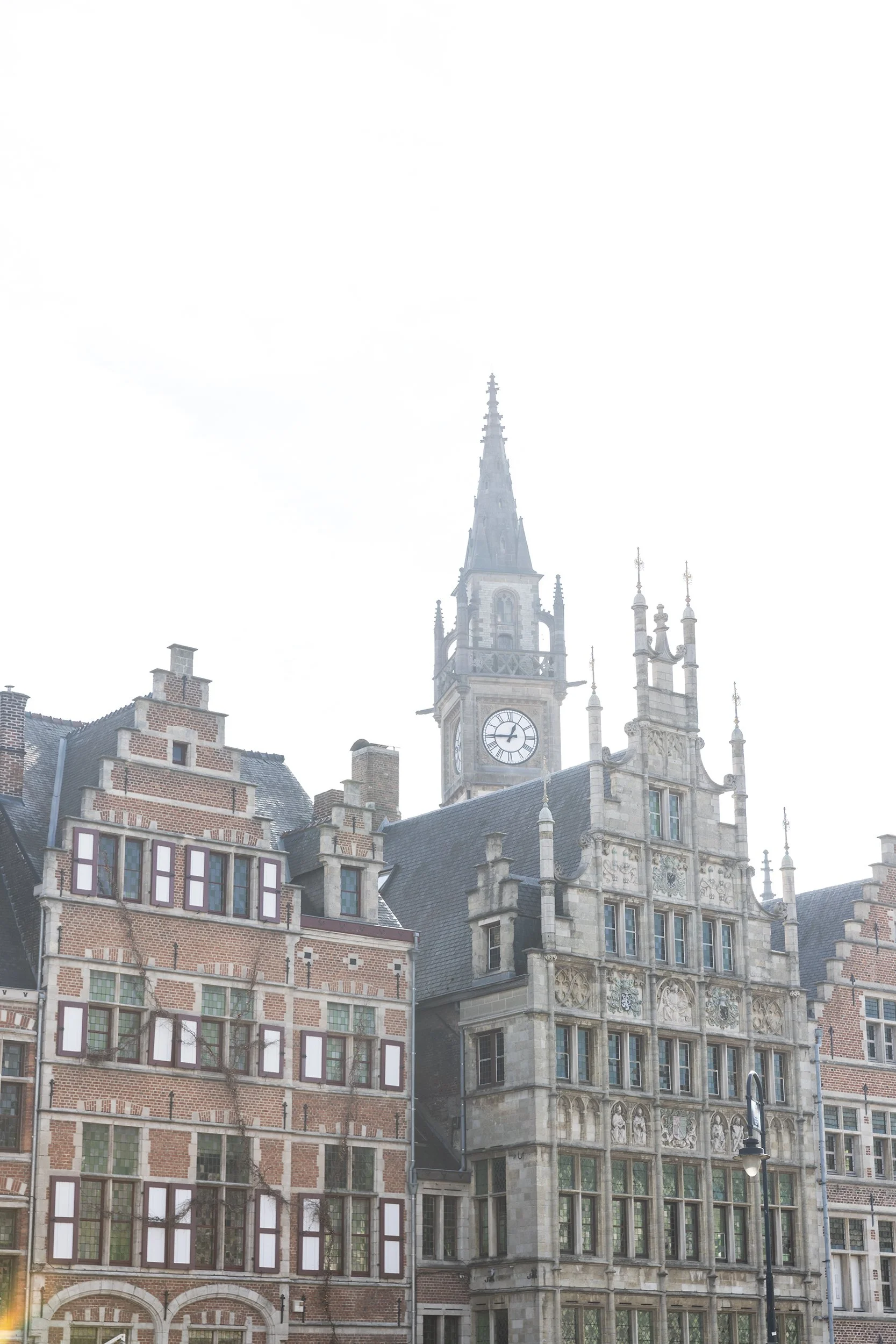 Buildings in the Graslei, a historic, pedestrianized quay in Ghent (Copy)