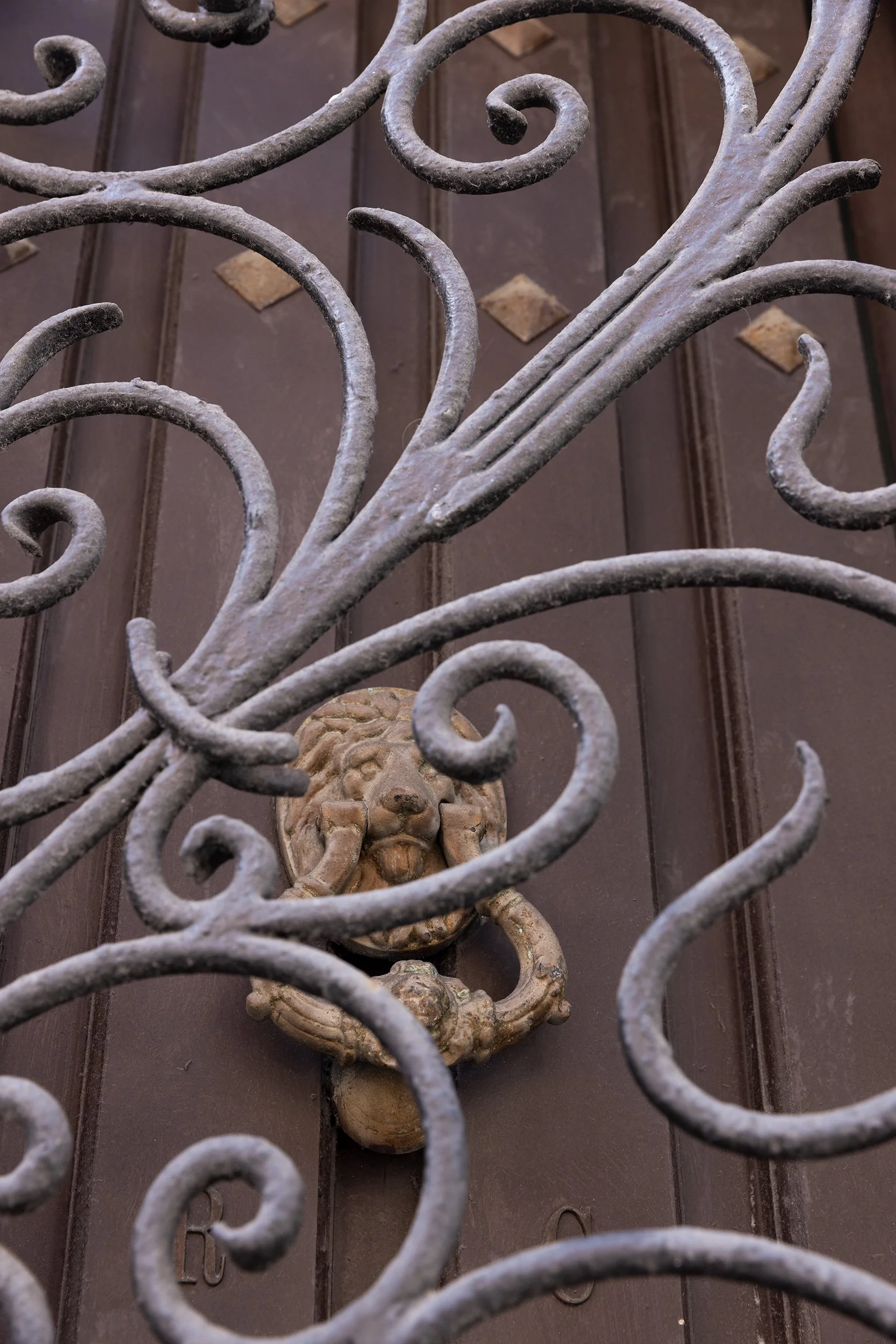 Decorative details of a door, San Juan, Puerto Rico