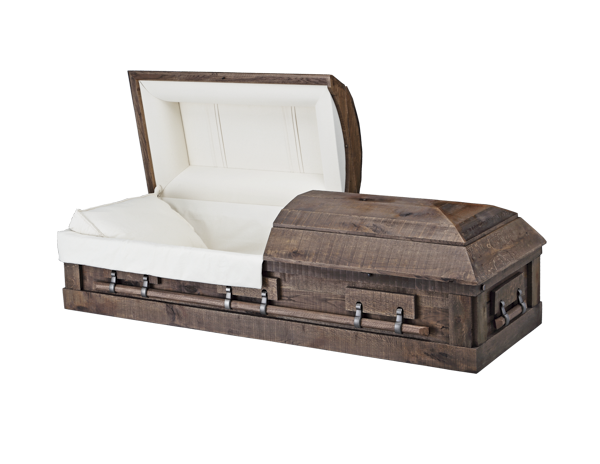 Rustic Casket Rustic Oak — Walgamuth Enterprises