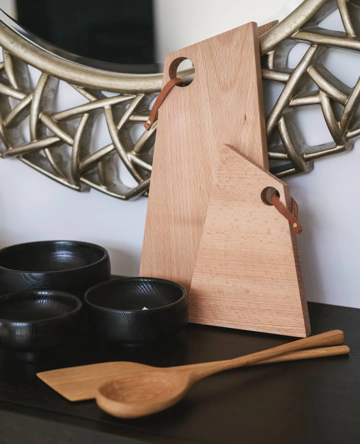 Our collection to date 

Beech boards 
Kitchen utensils 
Ebonised bowls 

19.04.21
