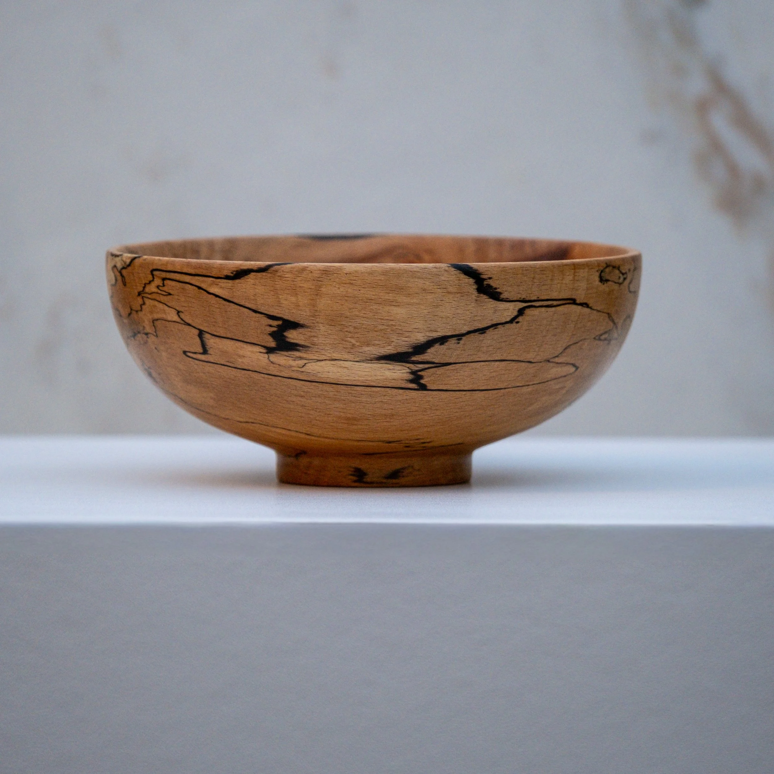 Pedestal Bowl in Spalted Beech iv