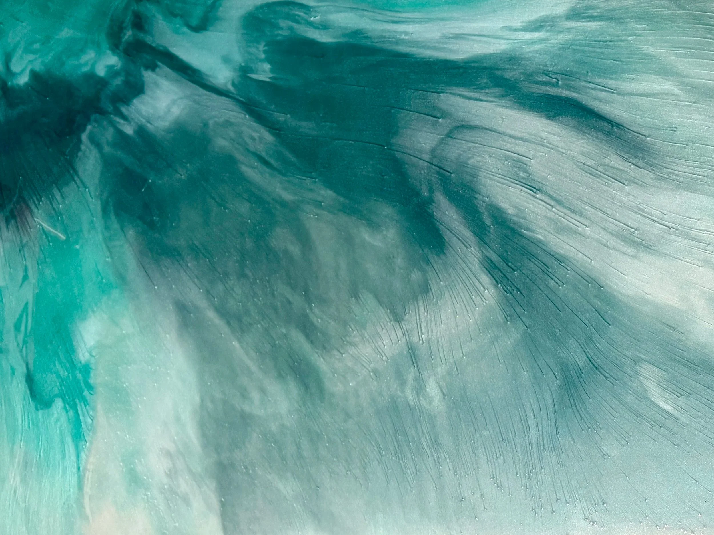 blue green teal metallic epoxy