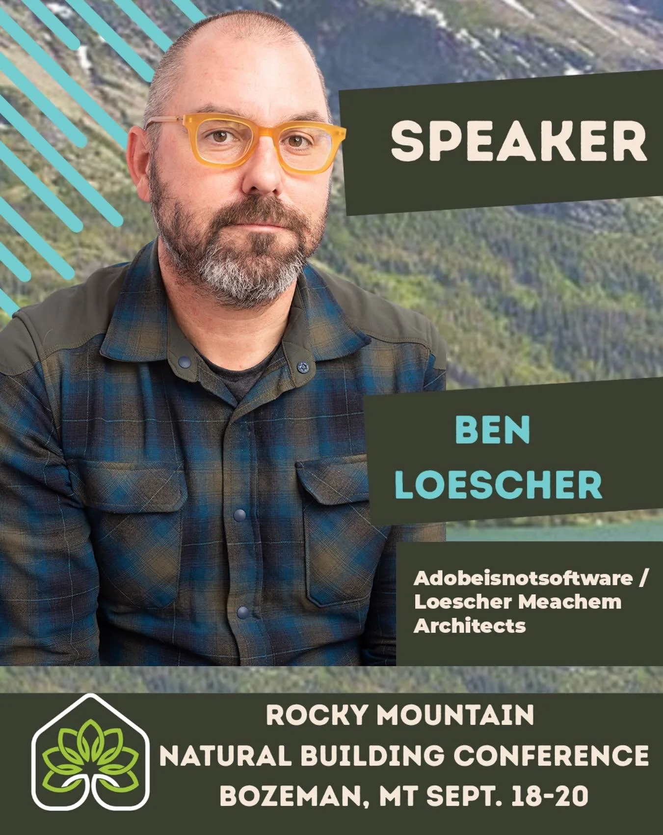 Ben will be taking the stage at the Rocky Mountain Natural Building Conference, tomorrow, September 20th in Bozeman, Montana. Held biennially by the @naturalbuildingalliance since 2003, the RMNBC focuses on natural materials, methods, and philosophie
