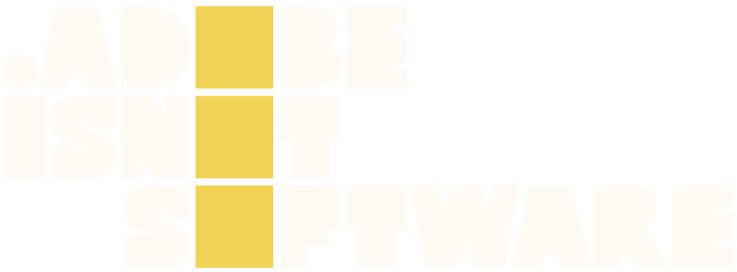 adobeisnotsoftware