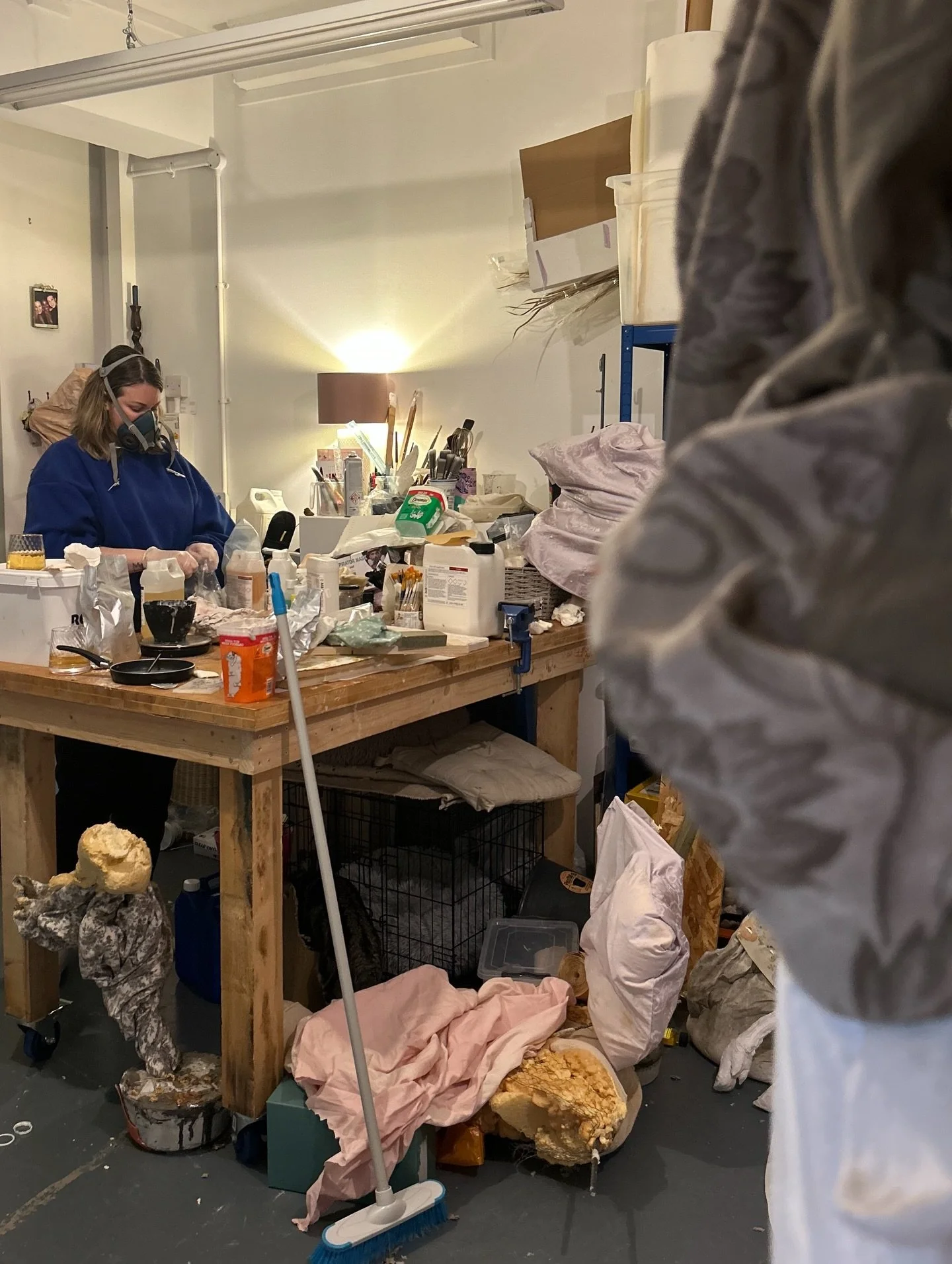 Sometimes I think of my studio as chaos. Sometimes there&rsquo;s calm in that chaos. 
I&rsquo;m moving more slowly in my mind. More intentionally. More intuitively. More privately. I&rsquo;ll be sharing more work, sculpture, and life soon. 

#studiom