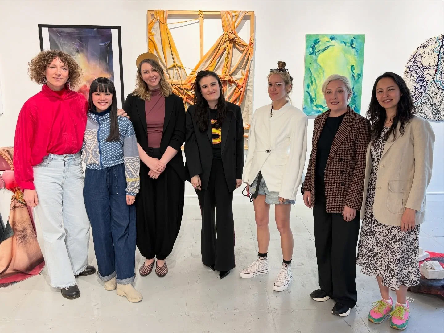 It was a busy week of artist talks and events. On Friday I participated in a round table discussion with other women artists. It was lovely to find commonalities in my  practice and thinking with some new friends. The conversations continued in anoth