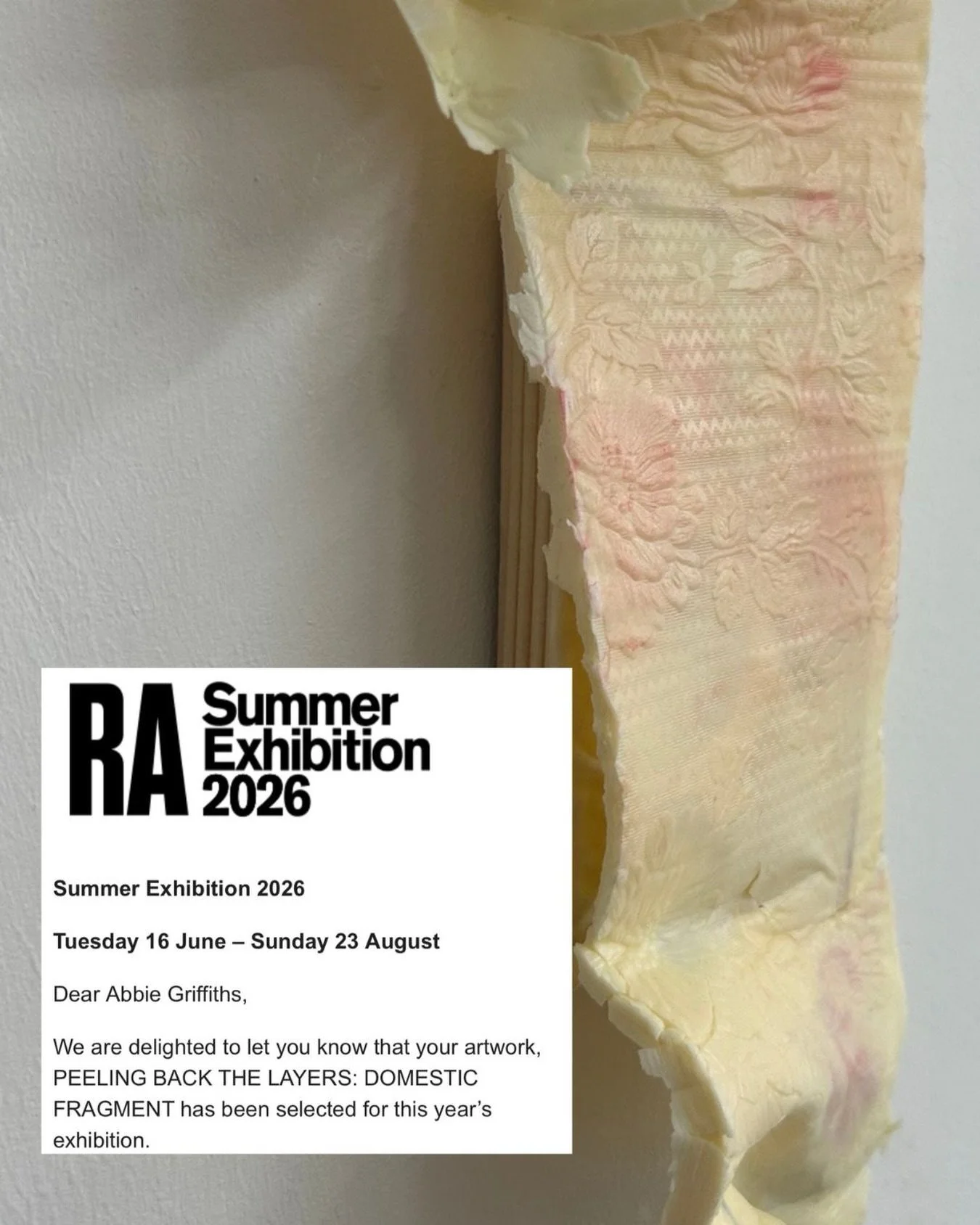Really excited to have &ldquo;Peeling Back the Layers&rdquo;included in the summer exhibition at the Royal Academy. 

@royalacademyarts 
#peelingbackthelayers #summerexhibition