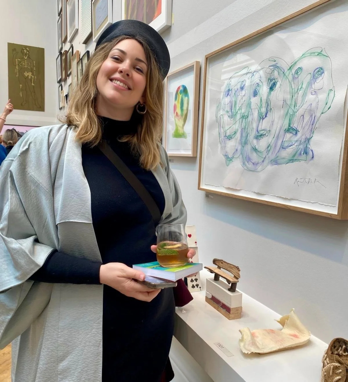 I had a lovely day at varnishing day and was very excited to find out that my work was selected by Michael Craig Martin and Ryan Gander. What an honour. I&rsquo;m so very grateful @ryanjgander 

#peachteaandstrawberry wberrysandcream