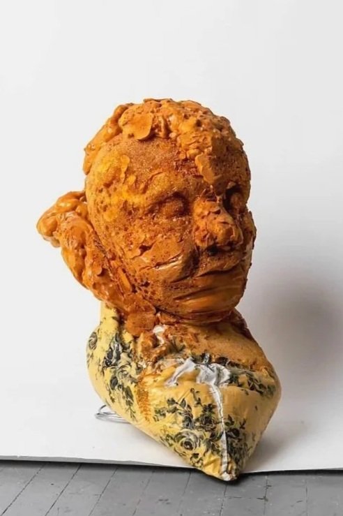 Babyhead, pillowcase, polyurethane, 2022