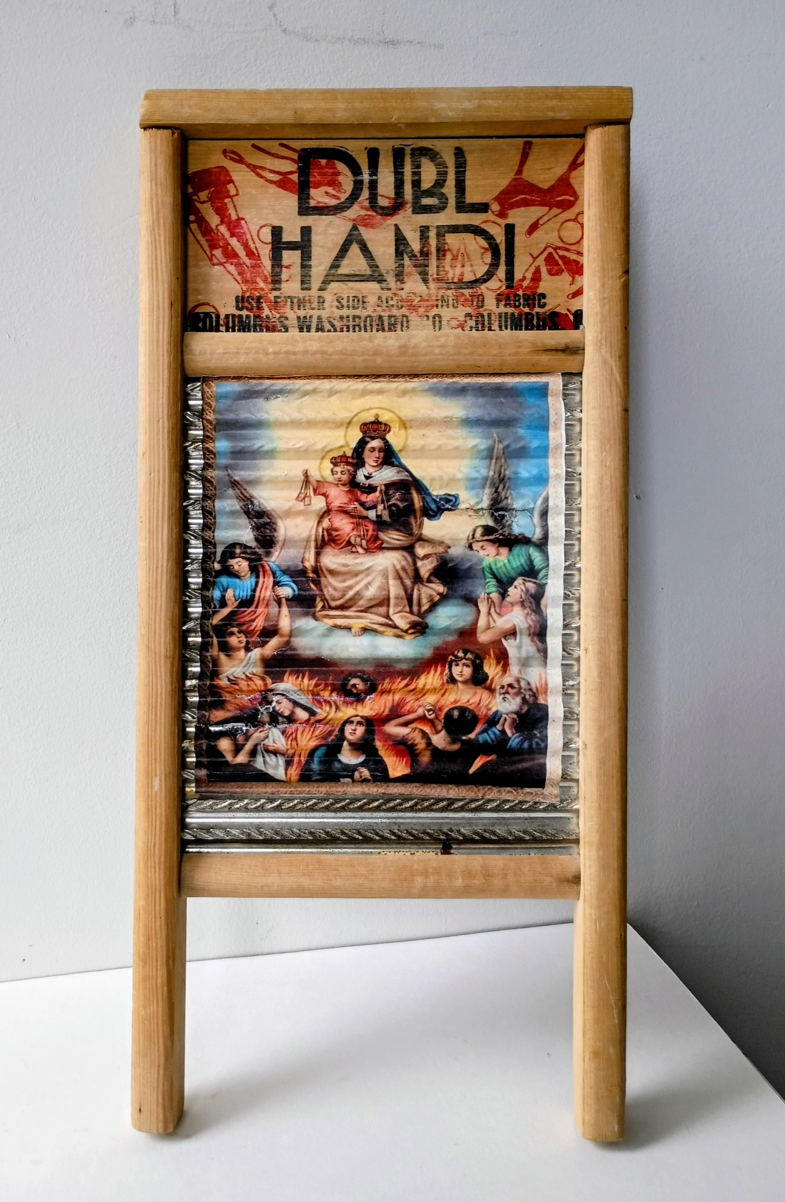 Washboard with Madonna