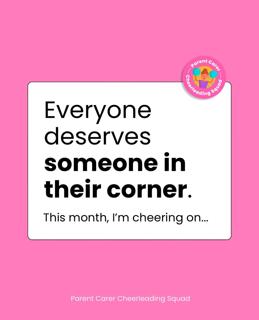 Cheerleader shoutout time 📣

Every month, I&rsquo;m cheering on a few people whose work, words or experiences have helped me, taught me something or simply made me feel a little less alone.

Basically, people I&rsquo;m really glad I found, and who I