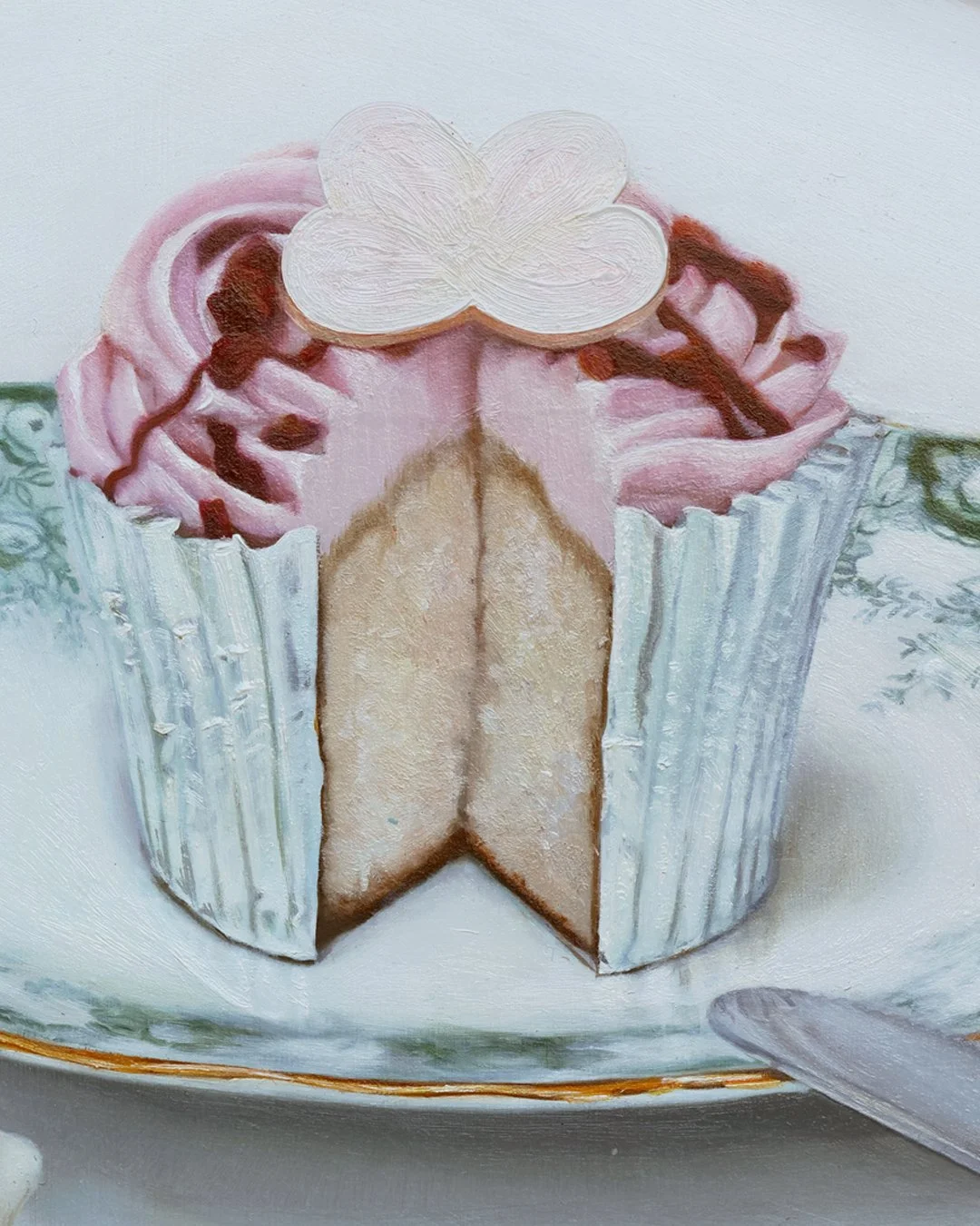 Knife Skills (2025), detail of a cupcake