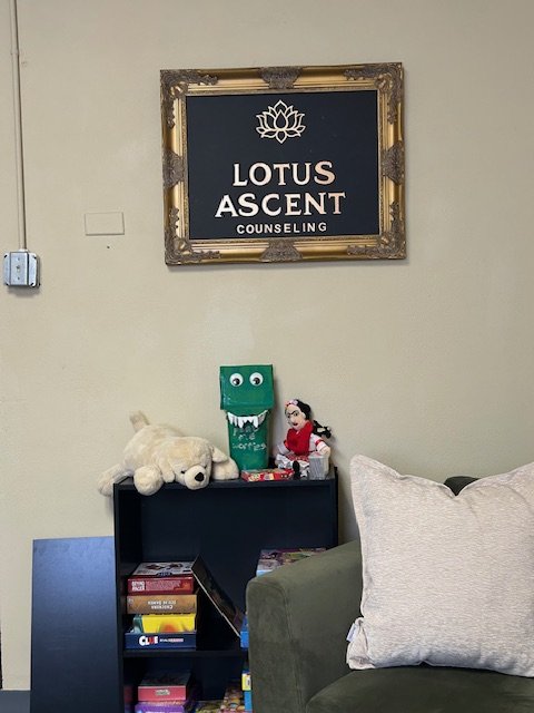 Teen room: A calm, comfortable space for teens to talk, process emotions, build coping skills, and feel supported without pressure.