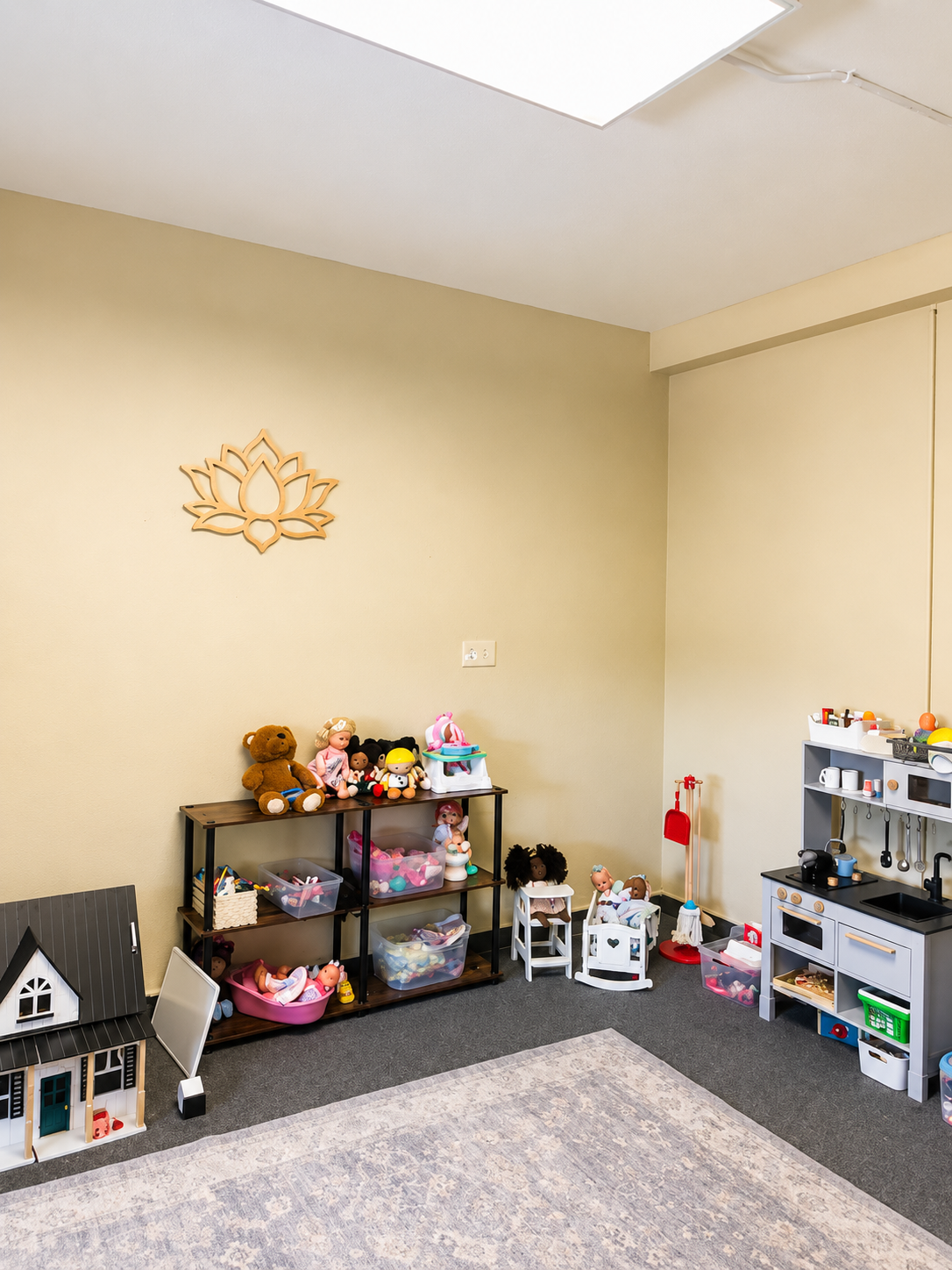 Nurturing play helps children practice care, empathy, connection, and emotional expression through safe pretend play.