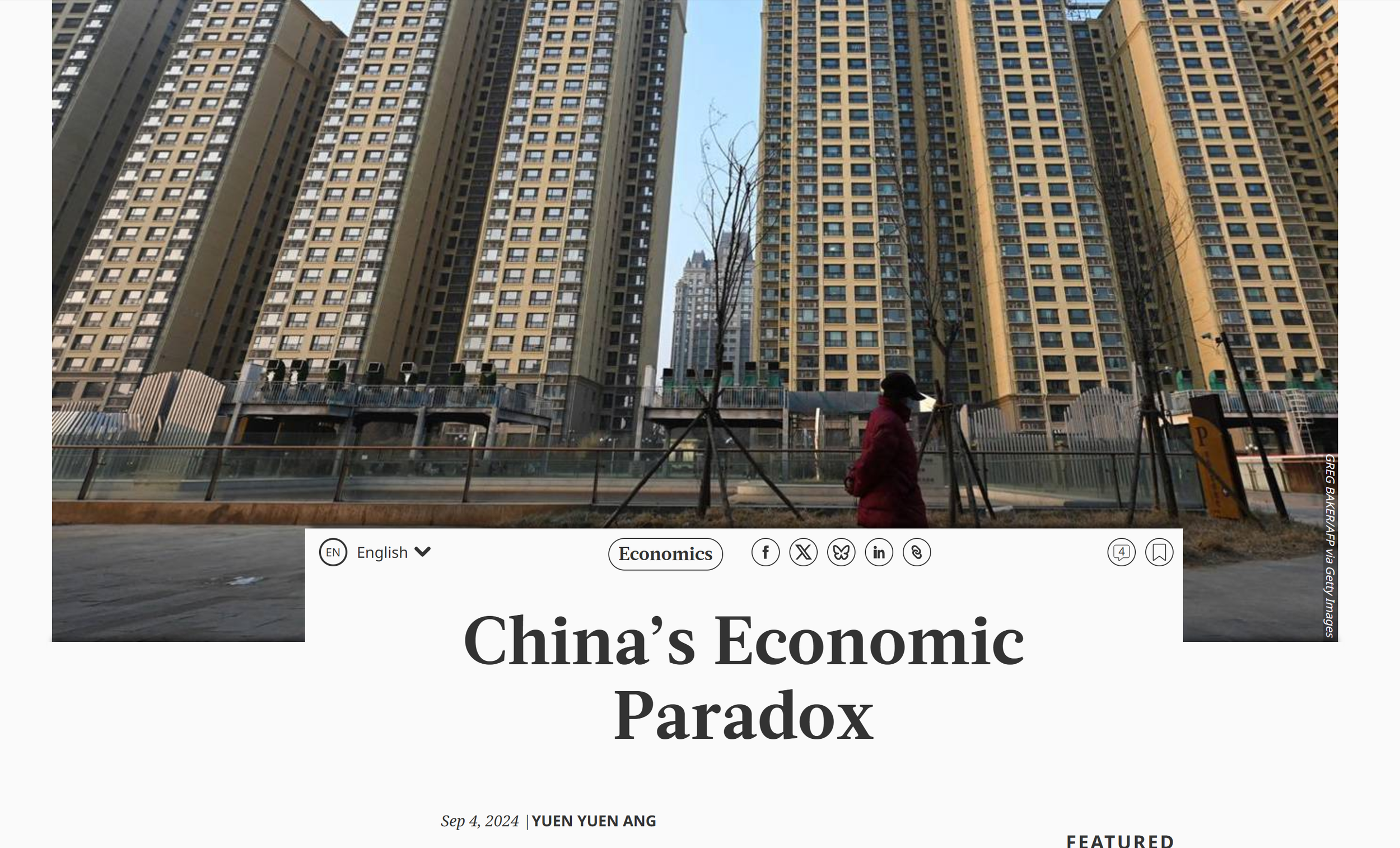China’s Economic Paradox