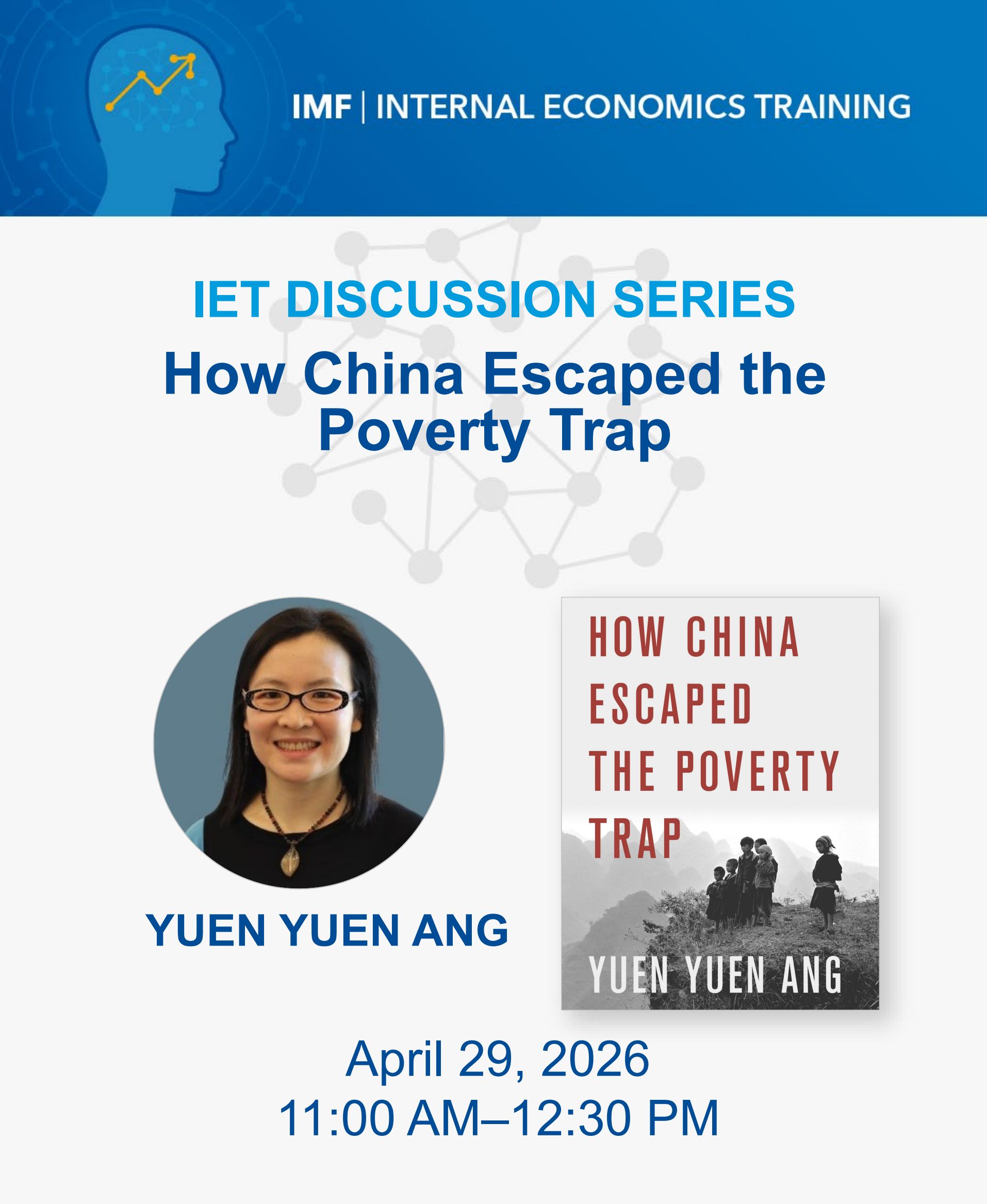 IMF Book Talk - How China Escaped the Poverty Trap