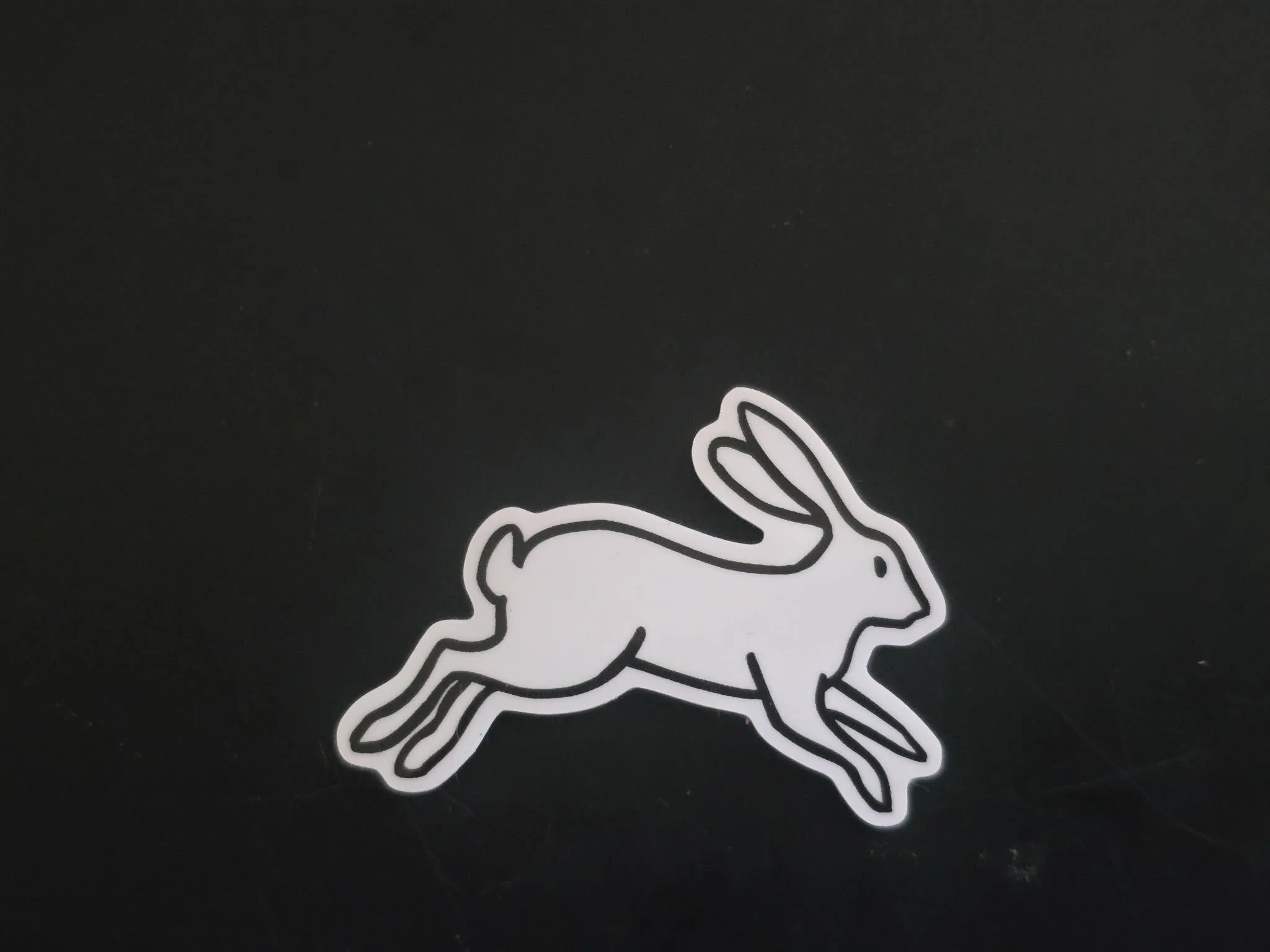 Small White Rabbit Sticker