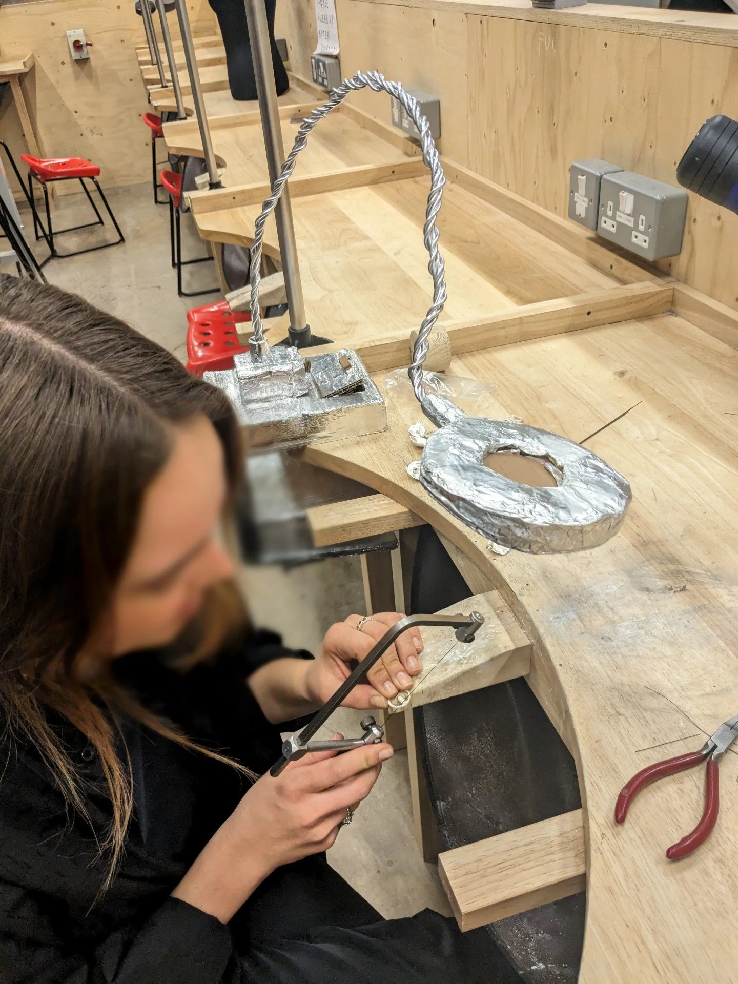 Model in use with a jewelery design student.