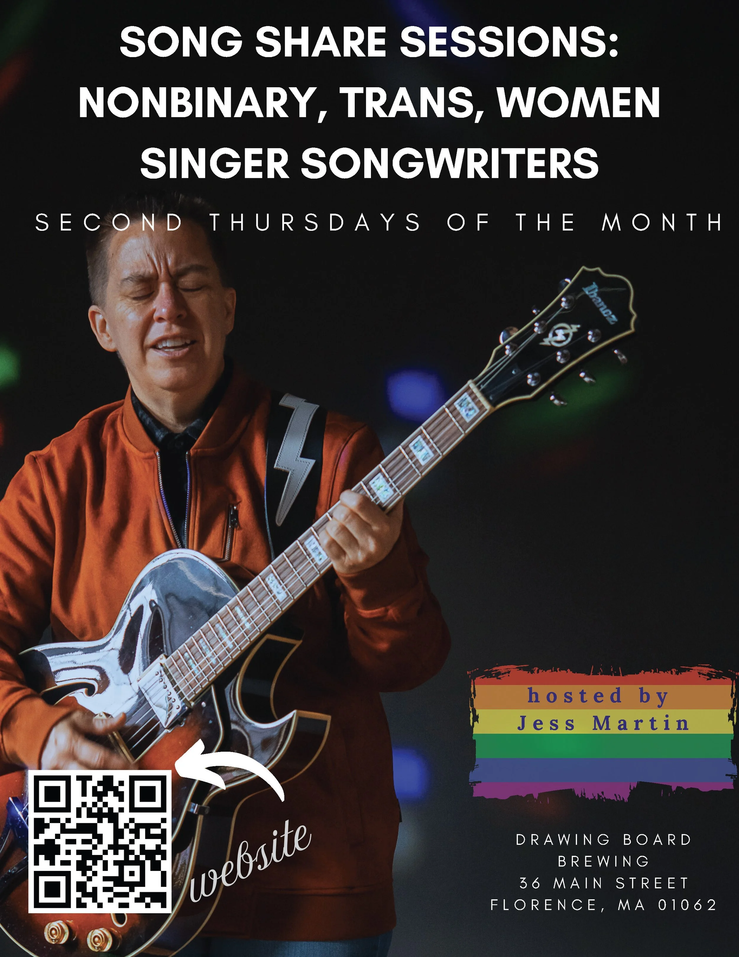 Song Share Sessions for Nonbinary, Trans and Women Singer Songwriters