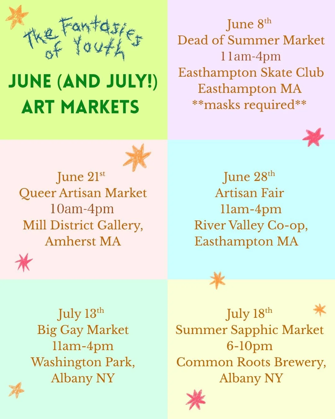The Fantasies of Youth at River Valley Co-Op’s Artisan Fair
