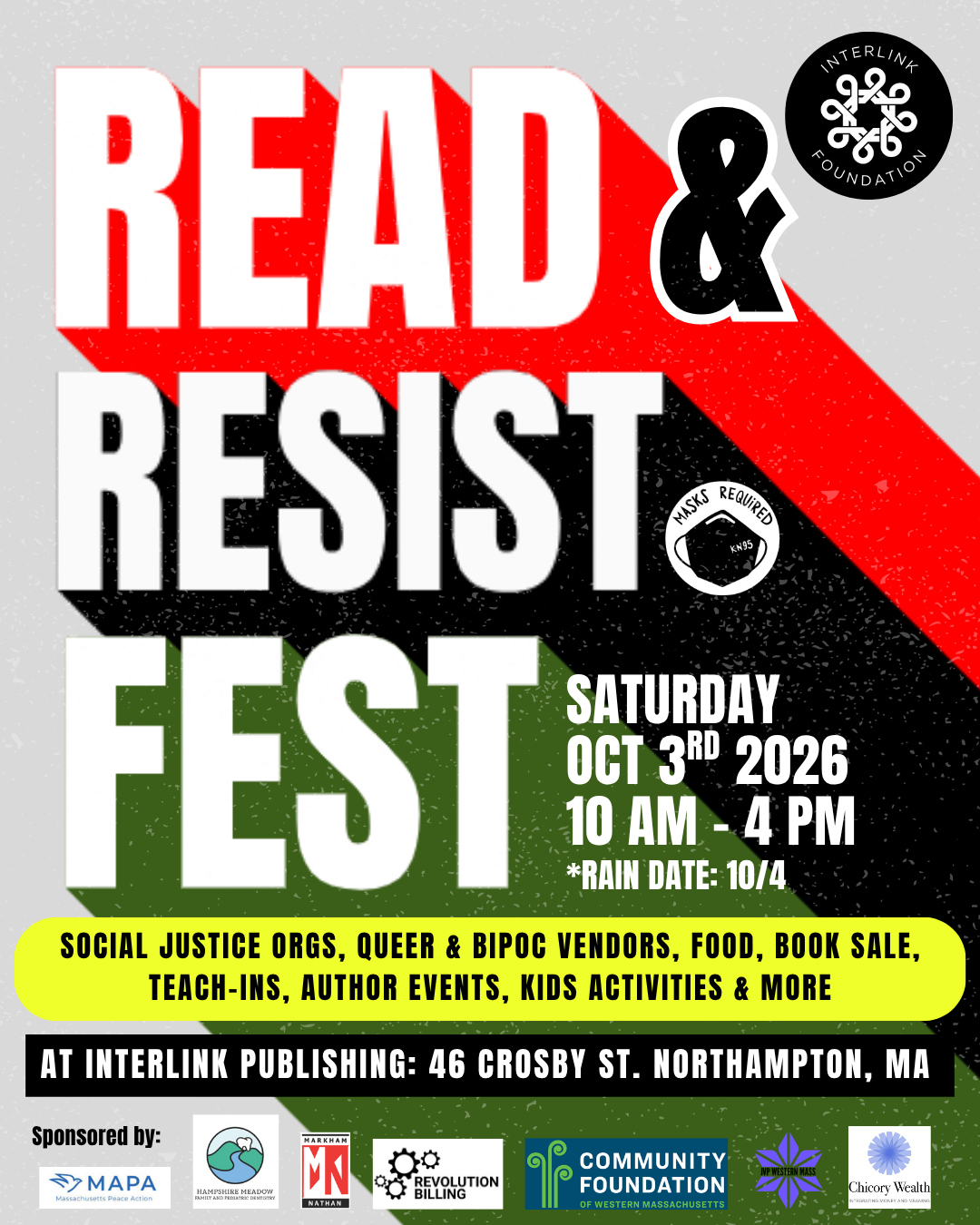 Read &amp; Resist Fest