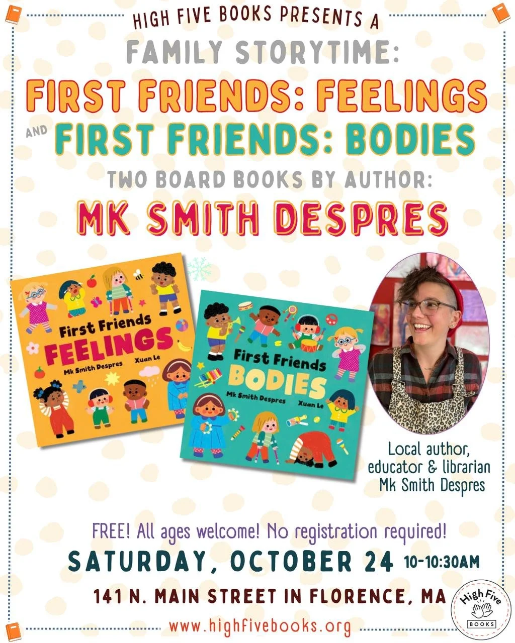 STORYTIME: 'First Friends: Bodies' and 'First Friends: Feelings' with Mk Smith Despres