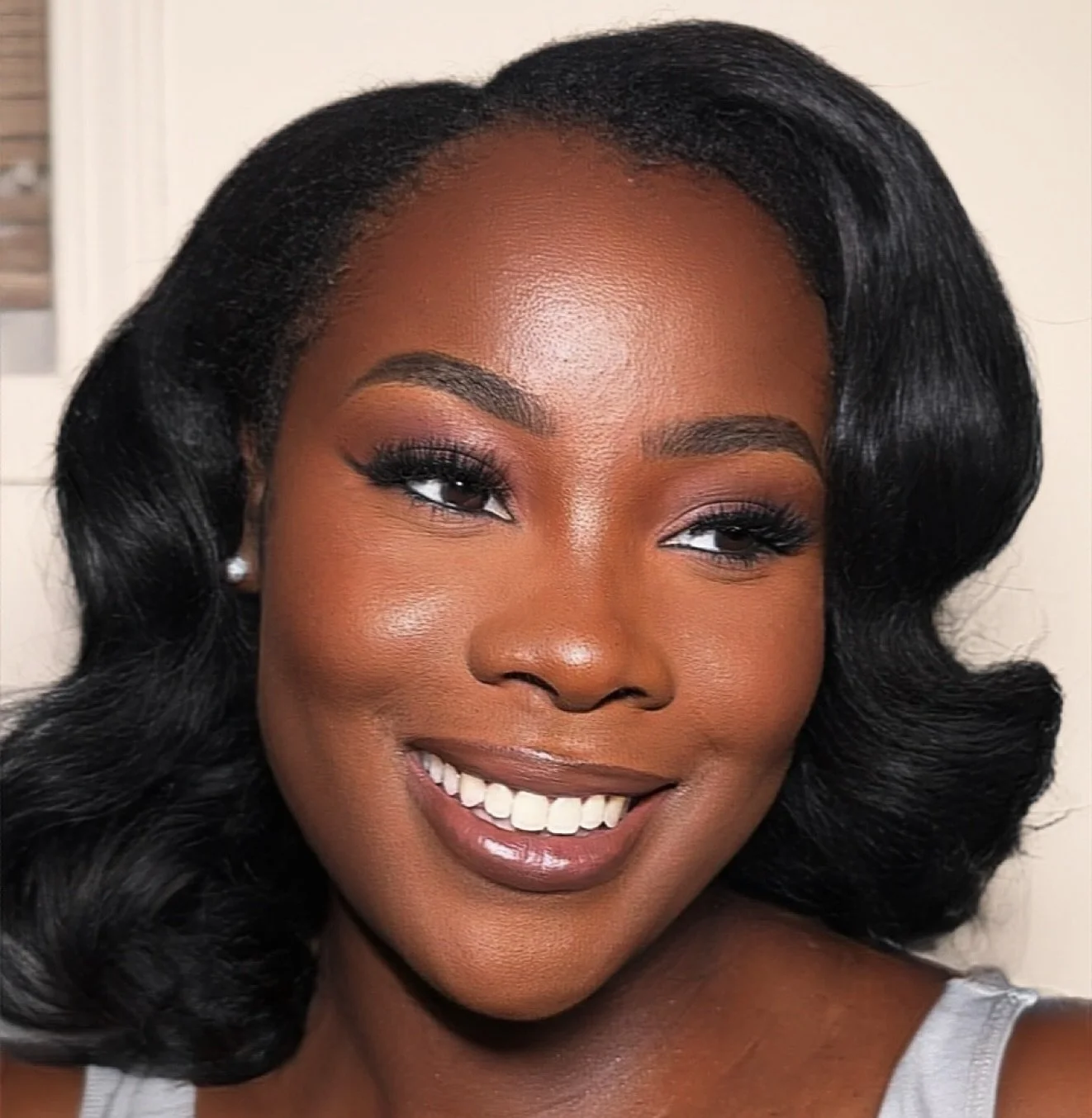 Soft Hollywood waves on kinky-straight natural hair, styled and sculpted in-house.
At Maison Melanin, we honour your texture first protecting your hair&rsquo;s health while elevating it with a luxurious, red-carpet finish.

This is the kind of glam t