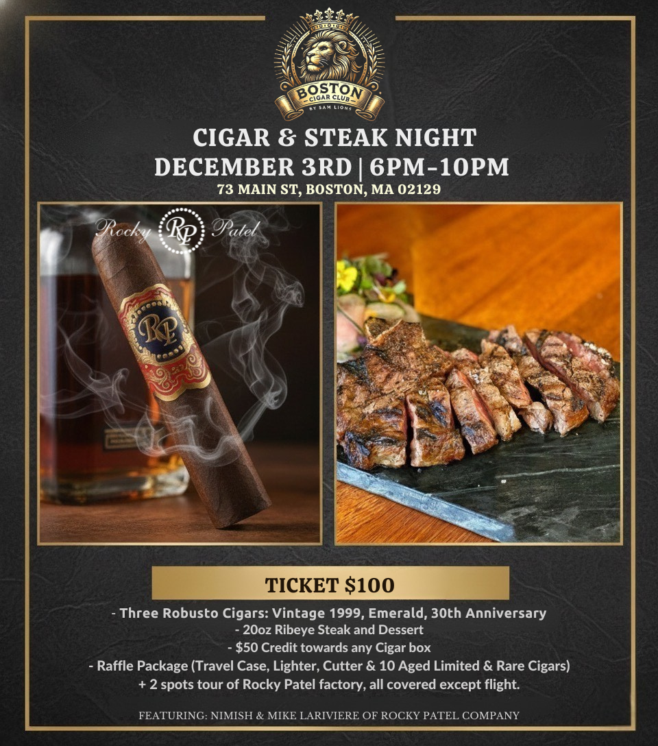 CIGAR AND STEAK NIGHT 