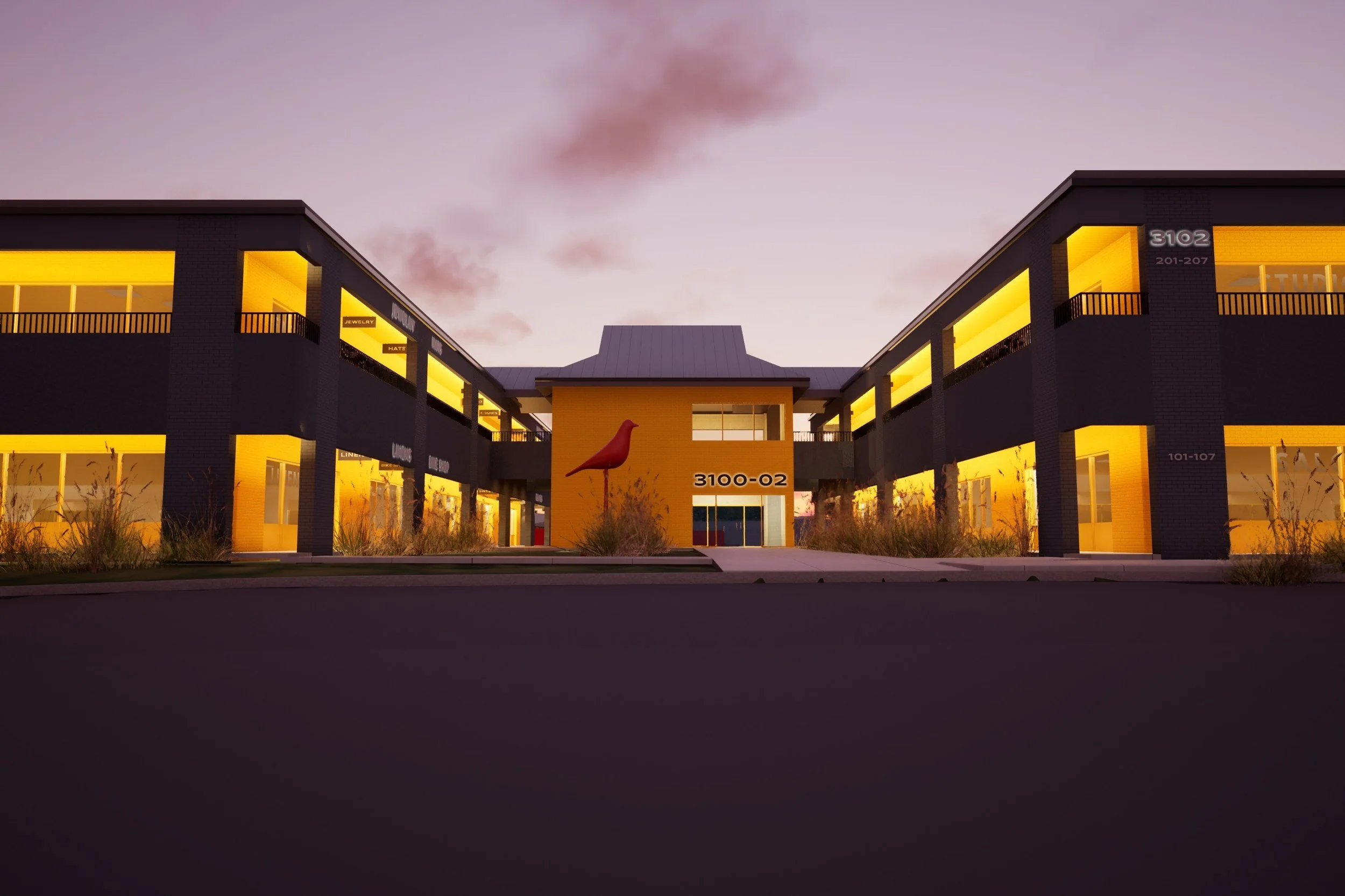04-office-park-rendering-of-the-courtyard-at-dusk-the-yellow-wa.jpg