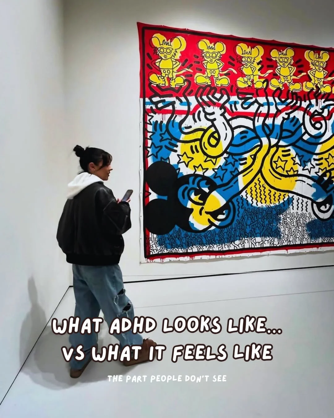 Your brain isn&rsquo;t lazy.
It&rsquo;s overloaded, overstimulated, exhausted, emotional, creative, distracted, brilliant, and trying its best all at once.

ADHD isn&rsquo;t just &ldquo;being forgetful&rdquo; or &ldquo;not focusing.&rdquo;
Sometimes 