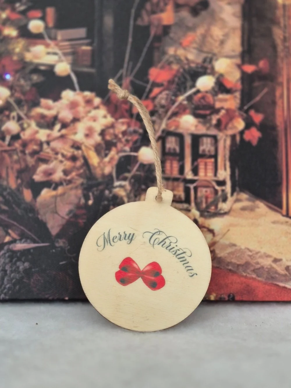 Boule de Noël plate