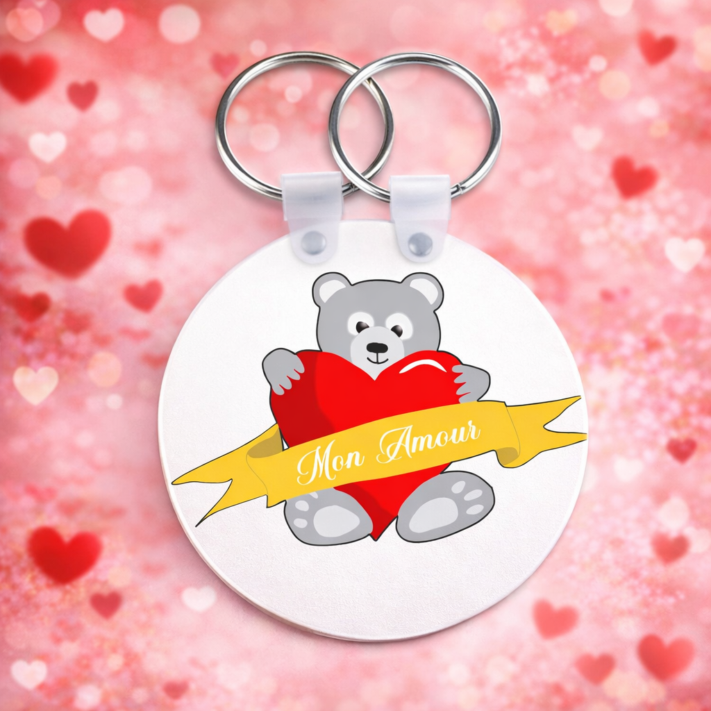 Porte Clé  "Mon Amour"