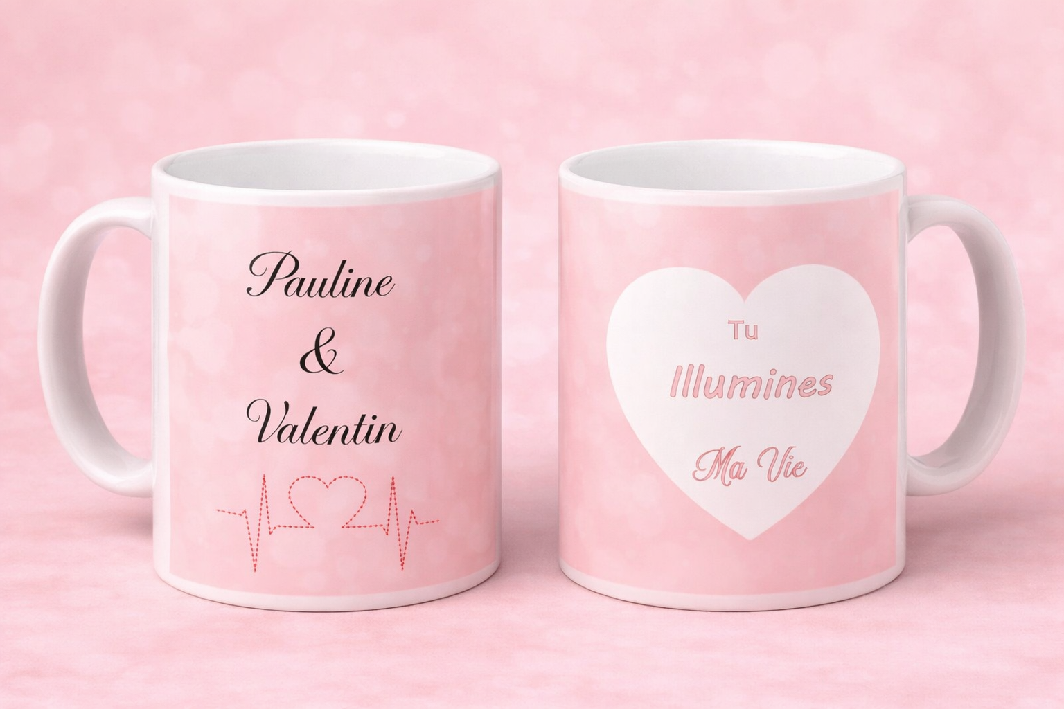 Tasse personnalisée "Duo d'Amour"