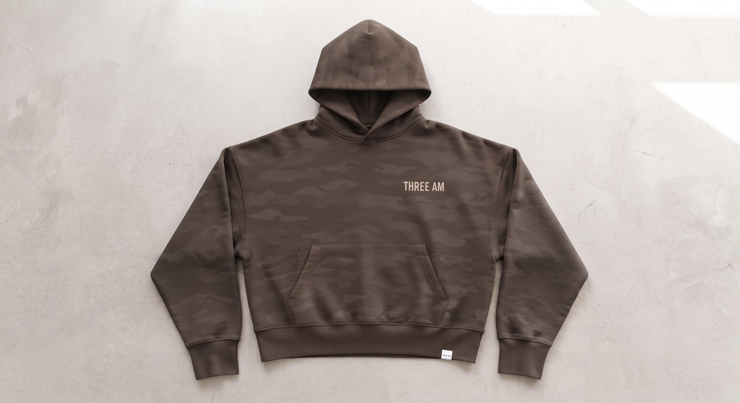 THREE AM Camo Hoodie