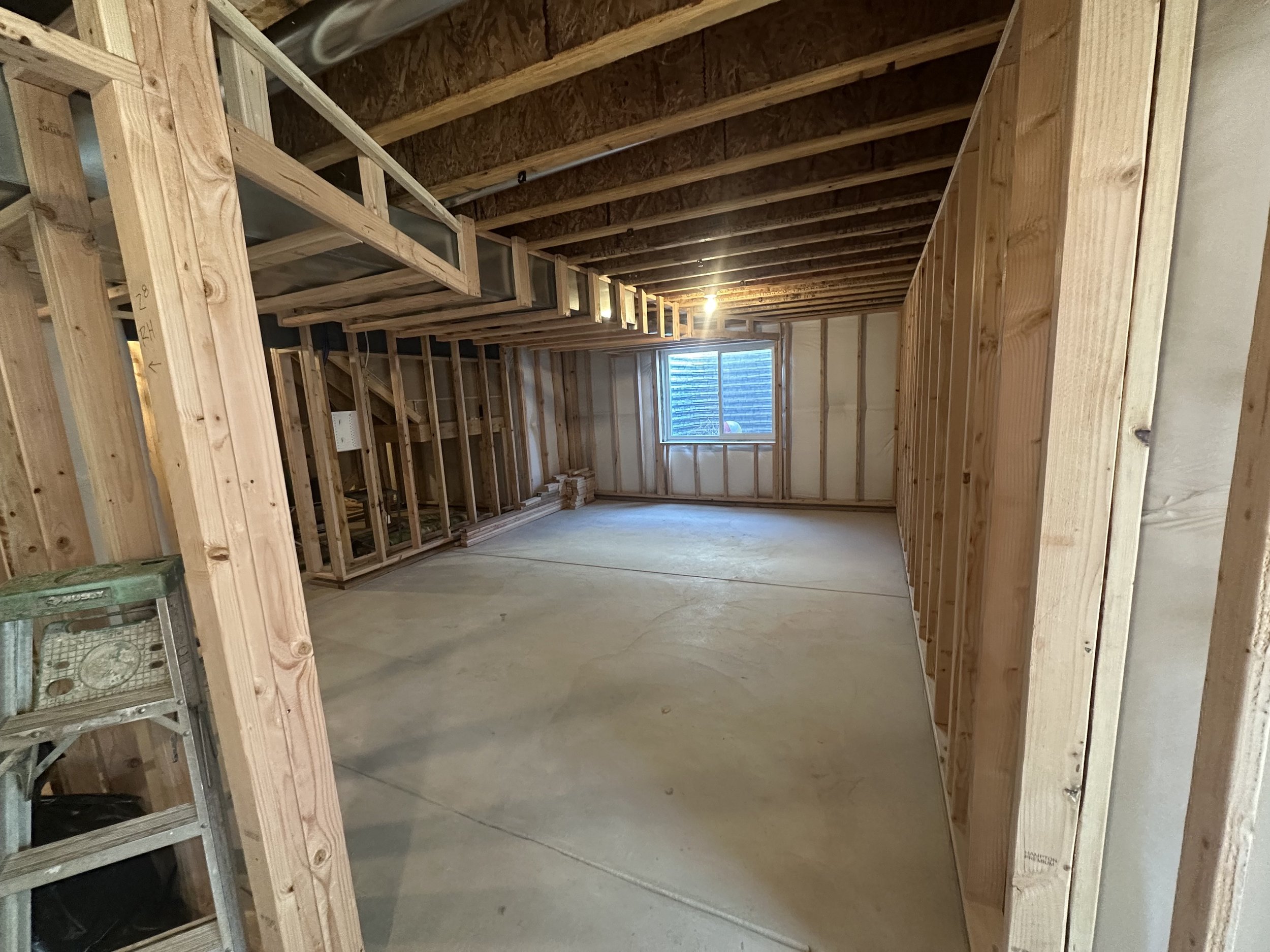 Basement Finish Framing.