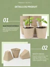 Nursery Pots and Trays: plant container for seedlings garden use