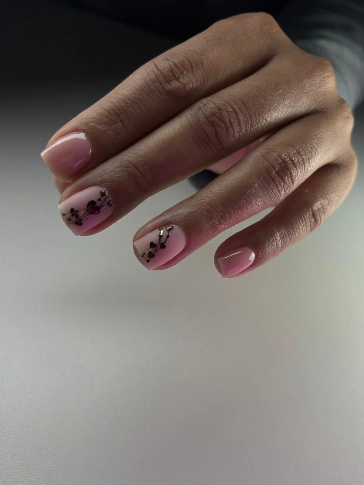 Russian Manicure with Hard gel and medium Complexity design.jpeg