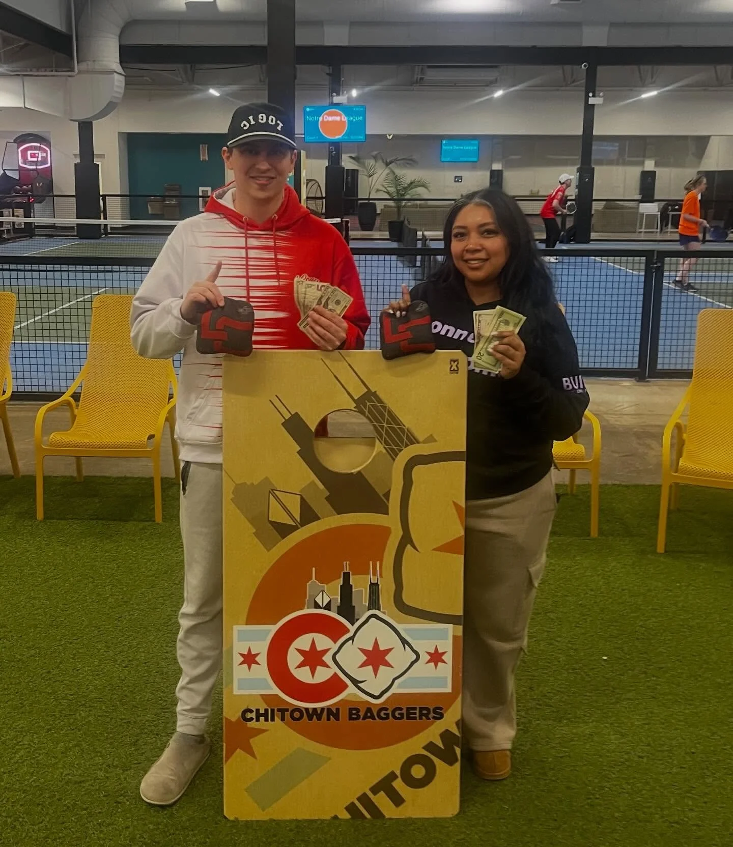 We are back at SPF tonight! Bags fly at 7:30pm and SPF has their own parking lot for those driving. These blind draws are open to all skill level and the buy in is only $10! 

Last week we had a great turnout with a handful of players making their fi