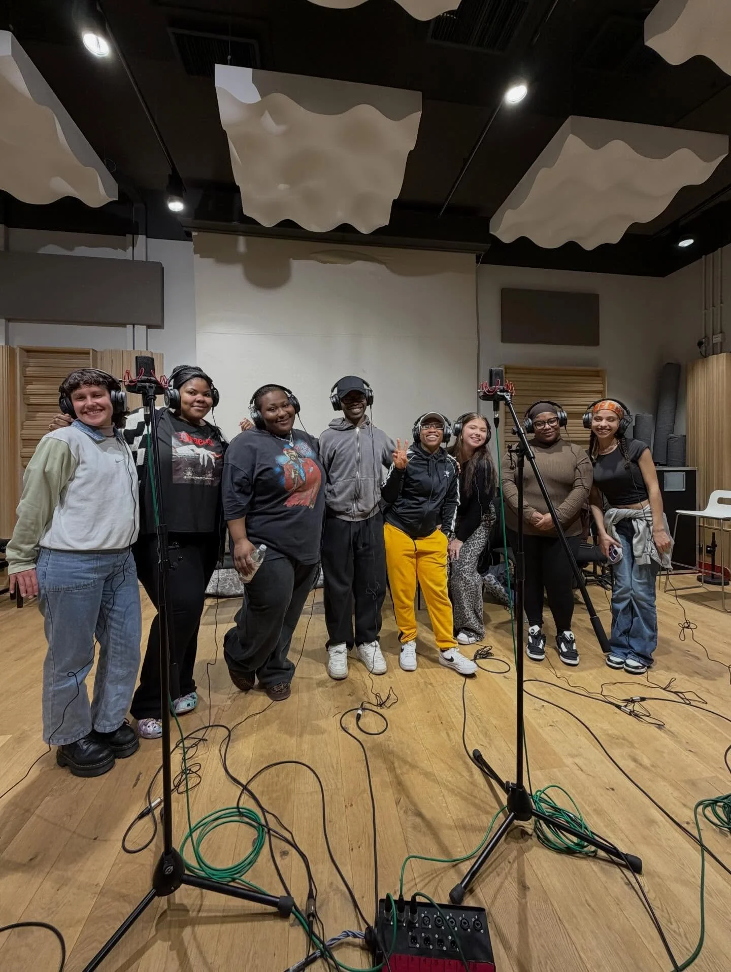 Our first recording session with some of our Choir members complete ✅

Keep an ear out for their voices on an upcoming project by @czafarimusic 💜✨

Funded by @youthmusicuk&rsquo;s NextGen Fund