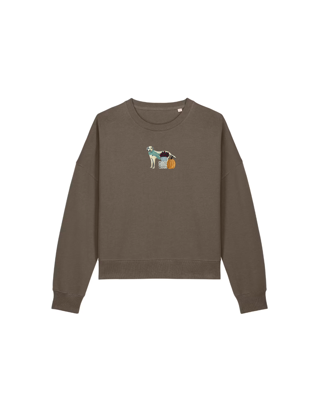 Autumn Dog Chocolate Crewneck