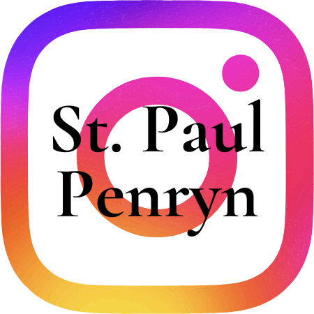Instagram logo with the text 'St. Paul Penryn' across it
