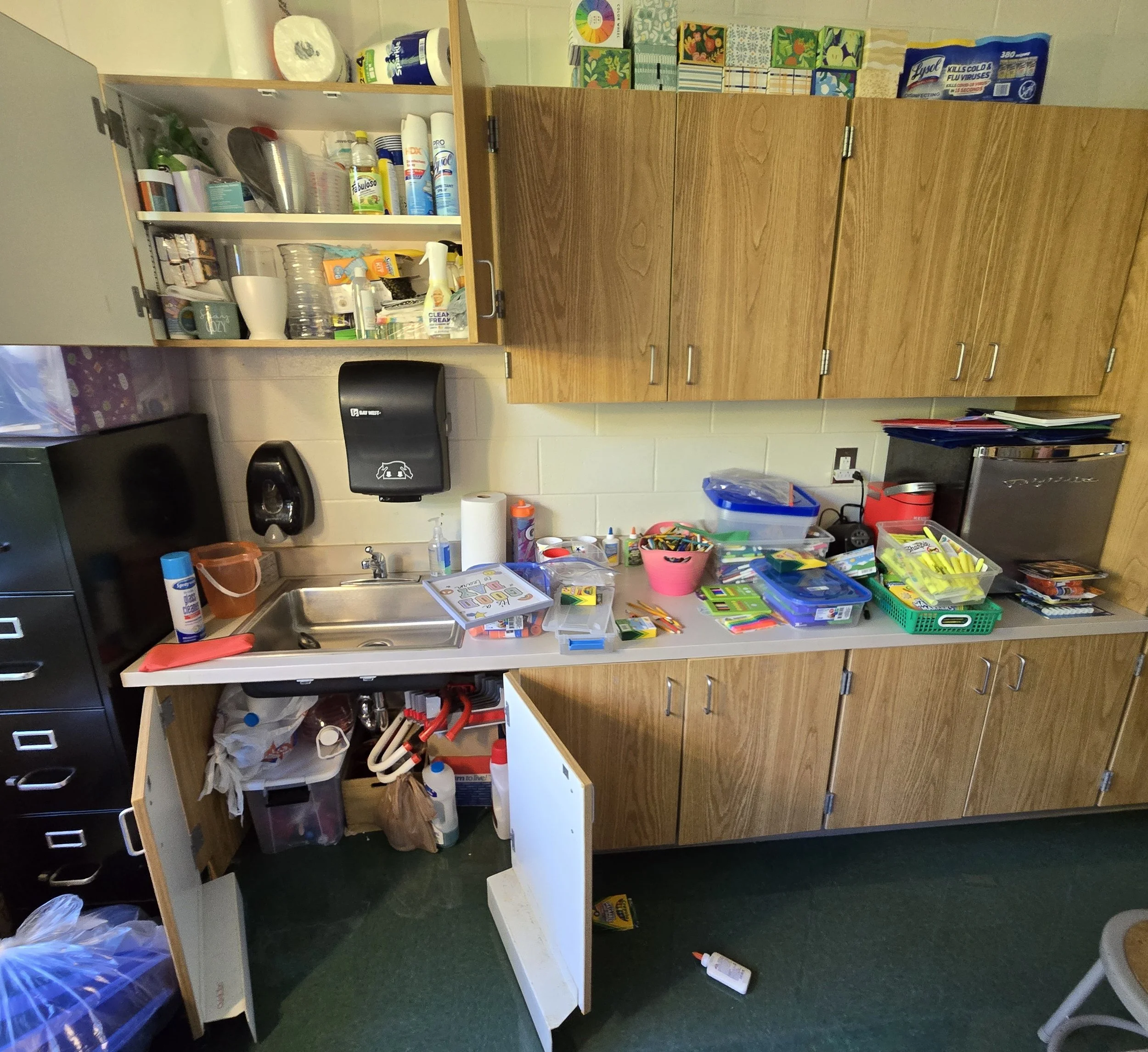 Classroom  Cabinets Before